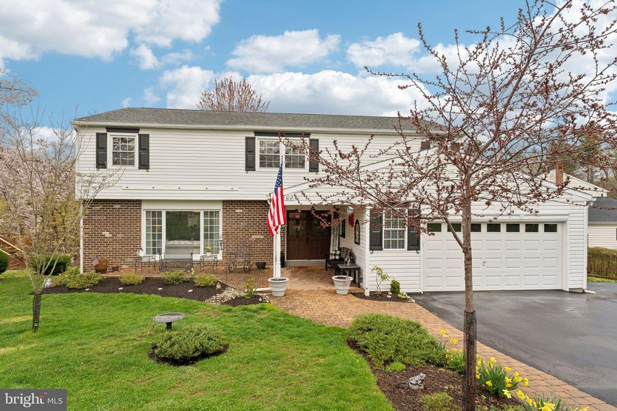 Welcome to this beautifully maintained and thoughtfully updated 5-bedroom, 2.5-bath home nestled on a private, wooded lot in a peaceful neighborhood within the highly sought-after Methacton School District. This is a rarely found 5-bedroom model, offering a spacious Primary Suite and an extended family room—a layout found in only a few homes in the neighborhood, making it truly special. The versatile floorplan offers both comfort and flexibility, with an open main level designed for everyday living and entertaining. The spacious living room boasts custom built-ins and hardwood floors which flow throughout the home. A formal dining room with a built-in buffet adds charm and function, while the cozy family room, complete with a LOPI Freedom Premium wood stove, invites you to relax and unwind. The heart of the home is the stunning new kitchen, featuring quartzite countertops, an island, stainless steel appliances, and a pantry. All bathrooms have been tastefully renovated, and a second-floor laundry room adds convenience. A small salon space on the main level offers potential to meet your needs. Upgrades abound, including CertainTeed windows, an Andersen sliding door, Hunter ceiling fans, a newer Carrier HVAC heat pump, and a new Bradford White water heater. The attached two-car garage and full basement both feature fresh paint and Drylok floor coating, with added shelving for organized storage. Outdoors, enjoy a quiet setting on a private, wide street. A new Azek premium deck with a Sun-Setter retractable awning overlooks a beautifully landscaped yard with mature trees, a swingset, and direct access to Skyview Upper Elementary and award-winning Arcola Middle School. The 4-year-old roof with TAMKO 30-year shingles and double driveway complete the package. This home blends modern upgrades with timeless comfort—ready for you to move in and enjoy.