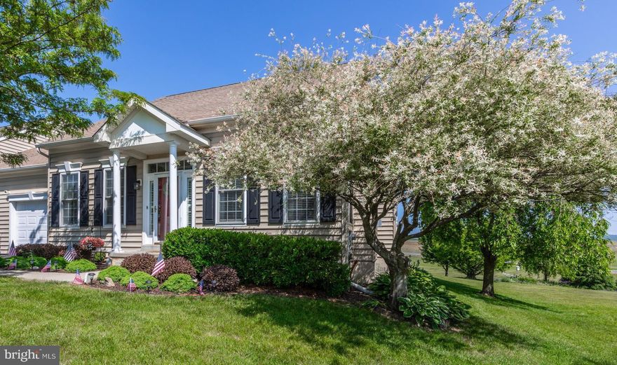 This home is truly a dream in the popular and desirable neighborhood of Knob Hill Farms. You will feel immediately at home as you walk in. The welcoming open floor plan, custom paint, hardwood floors, first floor master with a huge walk-in closet, lots of additional storage space, deck and farmland views, plenty of windows for sunshine,  propane fireplace and the list just goes on. This community is right across from the Honey Brook Golf Club. Additional two bedrooms and full bath on the 2nd floor. Back up to open space and walking trails. Awesome senior 55+ community with all amenities like clubhouse, walking trails and community pool. ONE OF THE LOWEST TAXES in the community. Carefree living is waiting for you! Homes like this one don't come on the market too often. Don't delay! Fall in love, make an offer and call it home.