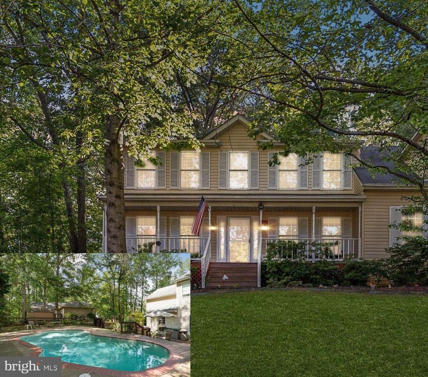 Welcome to your dream home in the highly sought-after River Bend school district! This charming colonial, lovingly maintained by its original owners, is a peaceful retreat that offers the perfect blend of comfort, privacy, and convenience. Large corner lot in a quiet, well-maintained neighborhood. 

Inside, you'll find four spacious bedrooms and 2.5 baths, including a primary suite with a luxurious ensuite bathroom, featuring double sinks, a soaking tub, and a walk-in closet. The family room, complete with a cozy wood-burning fireplace, is the perfect spot to relax on cold winter nights, with easy access to the backyard and pool area for seamless indoor-outdoor living. Convenient upstairs laundry room makes wash day a breeze! On the main level, the kitchen, equipped with a gas stove, updated stainless steel appliances, and ample cabinetry, is perfect for preparing delicious meals. Enjoy your morning coffee in the bright breakfast room or relax on the spacious front porch, surrounded by nature and abundant wildlife. A formal living room and a formal dining or office are all on the main level with a powder room.

Step outside to your private oasis with a large fenced backyard, perfect for entertaining or enjoying quiet evenings under the stars around a fire pit. Summer days will be a blast with your stunning in-ground pool, while the deck offers a great spot for cookouts and gatherings. The garage provides extra space for tools or storage, plus an additional shed for all your outdoor equipment.

Oakhurst is just minutes from I-95, schools, Central Park shopping, historic Downtown Fredericksburg, and a variety of dining options. Fredericksburg offers endless opportunities for adventure, from hiking and biking trails to historic tours, award-winning wineries, breweries, and the Nats Baseball Stadium. With two major hospitals and a soon-to-open VA Health Care Center, everything you need is at your doorstep. The neighborhood also offers a great common area for pickleball, established charcoal grills, a volleyball net, and picnic tables for your family to enjoy for large gatherings, parties, and events all year round!

This home is more than just a place to live—it’s a lifestyle. Don't miss out on this incredible opportunity to own a private, well-equipped home perfect for making lasting memories. Schedule your tour today!