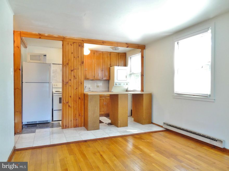 Upper-Level End Unit with private stairway.  Refinished Oak hardwood flooring throughout.  Attic space for extra storage.  Opened kitchen with extra counter space.  Large corner lot with wood storage shed. Just steps away from the USDA farmland - Research Road is an excellent bike and running route.  Fee INCLUDES taxes, insurance, trash pick-up & most structural maintenance.