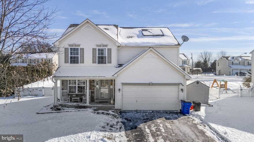 Welcome to this stunning 3-bedroom, 2.1-bath home in the sought-after Willow Glen community! Every detail has been thoughtfully updated to provide comfort and style. The kitchen, beautifully remodeled in 2021, features soft-close cabinets, a tile backsplash, quartz countertops, under-cabinet lighting, and a brand-new dishwasher recently installed. Step into the spacious living areas with ceiling fans in every bedroom and the living room, complemented by new carpet installed in mid-November. The finished basement adds versatility and has a separate electric-powered heat source for year-round comfort. Additional features include a water heater replaced in September 2024 and a whole-home water filtration system for cleaner, fresher water throughout. Outdoor living is a dream with a vinyl privacy fence (installed just 2 years ago), an 18-ft round above-ground pool with a new liner, a Trex deck, and a large 10x26 concrete patio—perfect for entertaining or relaxing. Recent updates extend to the bathrooms, with the primary suite and common bathroom completely remodeled in 2023, showcasing tile flooring and a stylish tile shower. For energy efficiency, the home is equipped with solar panels (18 on the rear and 3 on the front), featuring a 25-year warranty and SREC benefits. This home is ready to welcome you with its modern upgrades, energy-efficient features, and inviting spaces. Don’t miss the chance to make it yours! For added peace of mind, the seller is offering a one-year America's Preferred Home Warranty. Schedule your showing today!