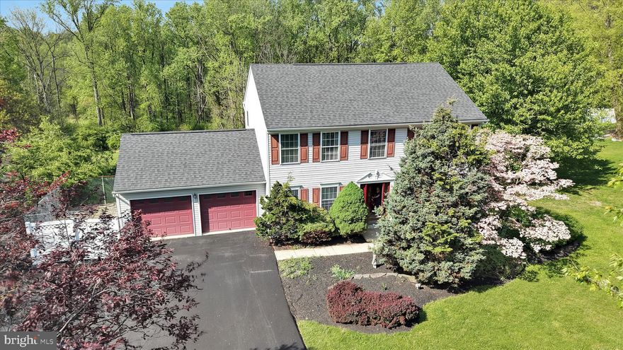 Welcome to this lovely home in the Oley School District! This home is ideal for  buyers seeking space and privacy, thanks to its four bedrooms, expansive 1.62-acre lot, and quiet cul-de-sac location within the Oley School District. This exceptional property offers the perfect blend of space, comfort, and modern updates. With approximately 2,300 square feet, this well-maintained home features a spacious layout designed for both everyday living and entertaining. The updated kitchen is a true standout, featuring custom-designed painted cabinetry, upgraded appliances including a gas stove, a huge center island, and plenty of space to gather. An expansive area overlooking the deck and back yard provides the perfect setup for working from home with file drawers for all the paper clutter or more counterspace that would be perfect for elaborate meals or baking projects. The kitchen flows seamlessly into the inviting family room, complete with custom built-ins that add warmth and character. Step outside to enjoy the beautiful composite deck that spans across the back of the home—perfect for relaxing, entertaining, and taking in the peaceful backyard views. Space for an office or formal living room and a dining room ready for holiday hosting complete the first floor. Upstairs, you’ll find four generously sized bedrooms, including a spacious primary suite with a private bath , soaking tub & separate shower, and two closets featuring custom closet organizers. Convenient second-floor laundry adds everyday ease, with a second washer and dryer also available in the basement. The unfinished daylight walkout basement offers endless potential for future living space, a home gym, workshop, or recreation area. Additional updates include a brand new driveway completed in April 2026 and a new roof  in 2025. There is a separate shed included but is sold as-is. The 2 car garage  also provides plenty of shelving for storage and keeping organized.  Enjoy peaceful living with modern updates in one of the area’s most desirable locations!