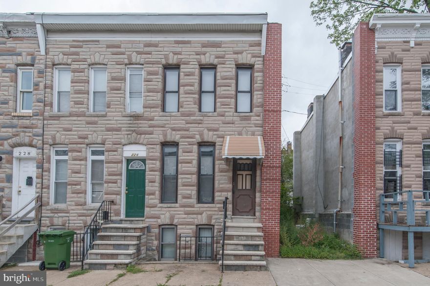 Seller Liquidation Sale! Owner is Moving Out of State and Selling Baltimore Portfolio. This Solid Rental Property is Located 2 block from Grocery Store, Shopping & Bus Routes. Benefit from nearby redevelopment of the Union Square/ Hollins Market Historic District and being just a mile from University of Maryland Medical Center and Camden Yards. Owner is a Master HVAC contractor and has taken Great Care of the Property. Turnkey Rental Opportunity. Two Large Upstairs Bedrooms, Eat-In Kitchen & Bonus Room in Basement. Very Low Maintenance. 2006 Furnace and 2009 Hot Water Heater. Prevously Rented for $850/m!  Do not miss out. Schedule a Tour Today!  Priced to Sell!