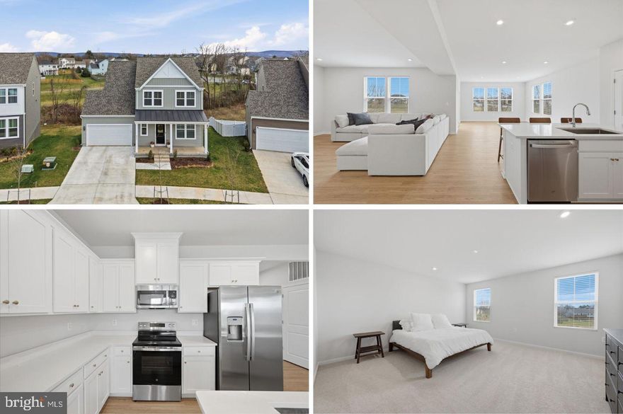 There's no need to wait when you can have this like-new, move-in ready home offering modern finishes and thoughtful design. It's nestled on a premium lot that backs to open space and provides a treeline buffer from surrounding homes. Built in 2024, this exceptional 4-bedroom residence with an abundance of living space is situated in a quiet neighborhood that's walking distance to shops and restaurants with easy accessibility to major roadways. Upon entering the foyer, you'll find a dedicated home office featuring elegant glass French doors, providing both style and privacy. Beautiful LVP flooring flows throughout the main level, leading into the open-concept kitchen and living area. Natural light fills the space thanks to the morning room bump-out -- an ideal spot for additional dining, entertaining, or a cozy sitting area. The kitchen is designed to impress, showcasing Quartz countertops, stainless steel appliances, and a pantry for added storage. Upstairs, a charming mini loft creates the perfect space for a reading nook, study area, or small lounge. The spacious primary suite features a dual vanity, Quartz countertops, and beautifully tiled shower. Three additional bedrooms share a hall bathroom with quartz countertops and tiled shower. The convenient upstairs laundry room adds everyday practicality. The partially finished walk-out basement already includes a recreation area and another full bathroom plus a framed out bedroom with a large window, offering excellent potential for additional living space, guest quarters, or a private suite. This home combines modern style, functional living space, and a private feel, making it a standout opportunity in Jefferson County.