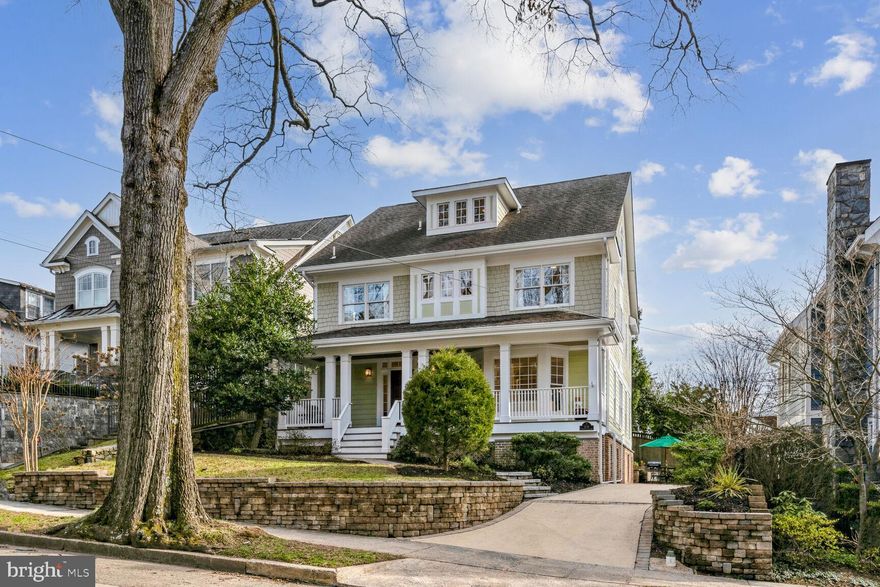 Welcome to your dream home nestled in the sought after Palisades-Kent neighborhood. This stunning home offers timeless features and impeccable craftsmanship with nearly 5,000 square feet of living space on 4-floors. The main level is perfect for entertaining guests and today’s modern living. Experience the light and airy ambiance of the open floor plan, abundance of windows and the sleek hardwood floors throughout. The gourmet kitchen, pantry and flexible mudroom area are a chef’s dream. The upper level features a luxurious owner's suite with a custom-built walk-in-closet, soaking tub, heated bath floor, balcony and three additional spacious guestrooms. The very top level could be the perfect second primary suite with its’ loft area, private bathroom, and large bedroom. Or the space could be used as an office wing as shown. The fully finished lower level is well suited as an in-law or nanny suite with both interior and exterior access. As you step on to the front porch you have a bird’s eye view of the tranquil neighborhood and will find it a peaceful spot to relax. Stepping out in back, you will discover a private oasis, complete with two terraced patios, perfect for outdoor gatherings and grilling in the built-in BBQ.  There is ample space to park on the large driveway 3 cars+ , or for guests to park on the quiet residential street.
Enjoy easy access to recreational venues, nearby shopping, top-notch dining, area Universities and all the amenities located in Spring Valley and The Palisades. This home is convenient to notable cultural landmarks across the Capital region and major commuter routes including Downtown and the Chain Bridge to Northern Virginia, making it an ideal location.