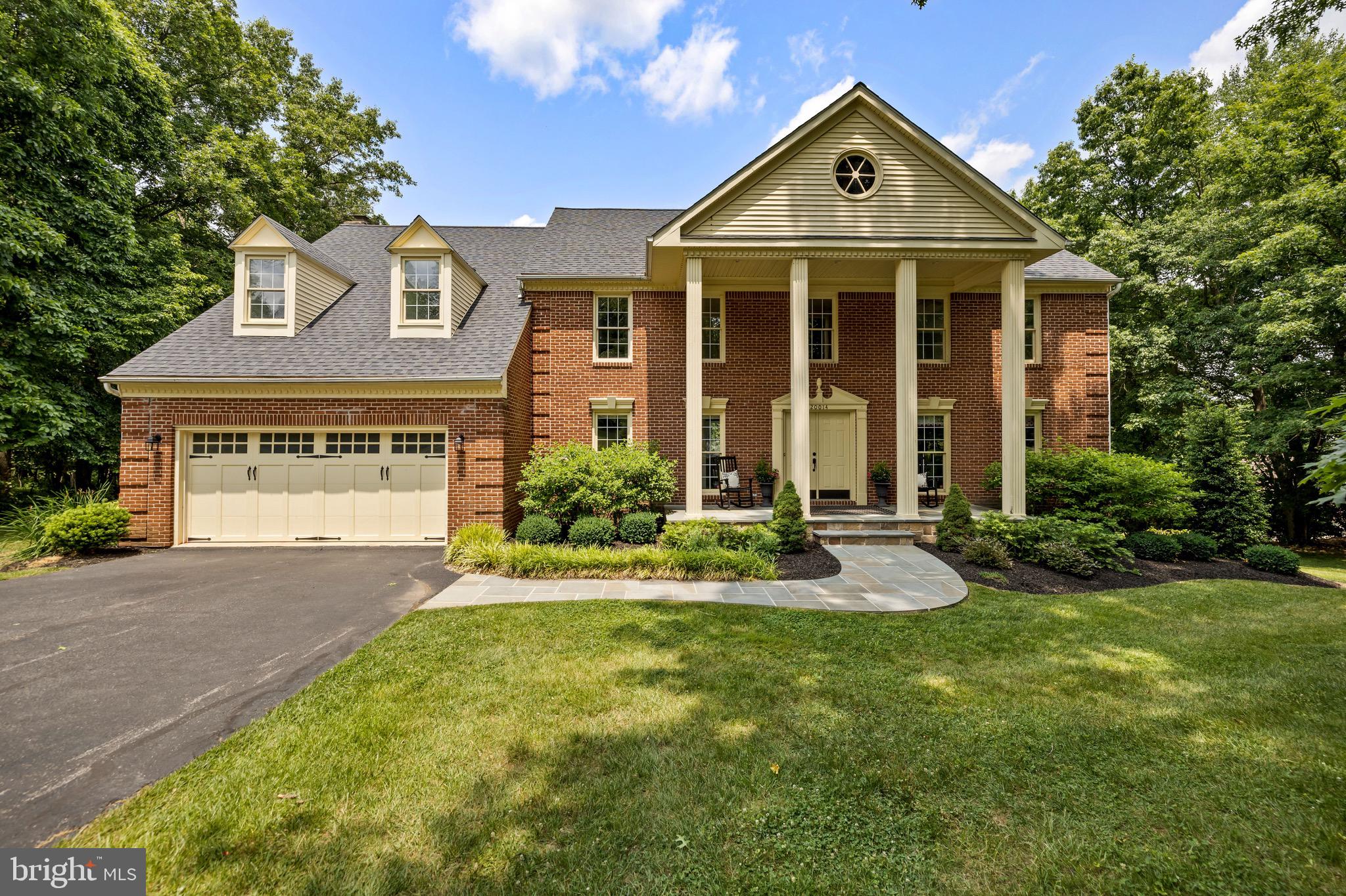Rarely available 5 Br, 3 Baths on upper level in Huntridge North! Among one of the larger homes in the community, this stately Colonial boasts spacious main level with office, living room, dining room, eat-in kitchen, family room, laundry, and half bath. The kitchen is enviable with ample countertops and gorgeous picture window overlooking rear yard. Your primary bedroom suite offers dual walk-in closets, soaring ceilings and an updated bathroom with walk-in marble shower and dual vanities. Four additional bedrooms share two bathrooms leaving no one waiting long for access! The lower level recreation room offers loads of natural light through the walk-out slider and above grade windows as well, as ample storage or workshop space. Morning coffee time can be spent either on the spacious front porch or the two tiered back deck. Your options are endless! Schedule today!