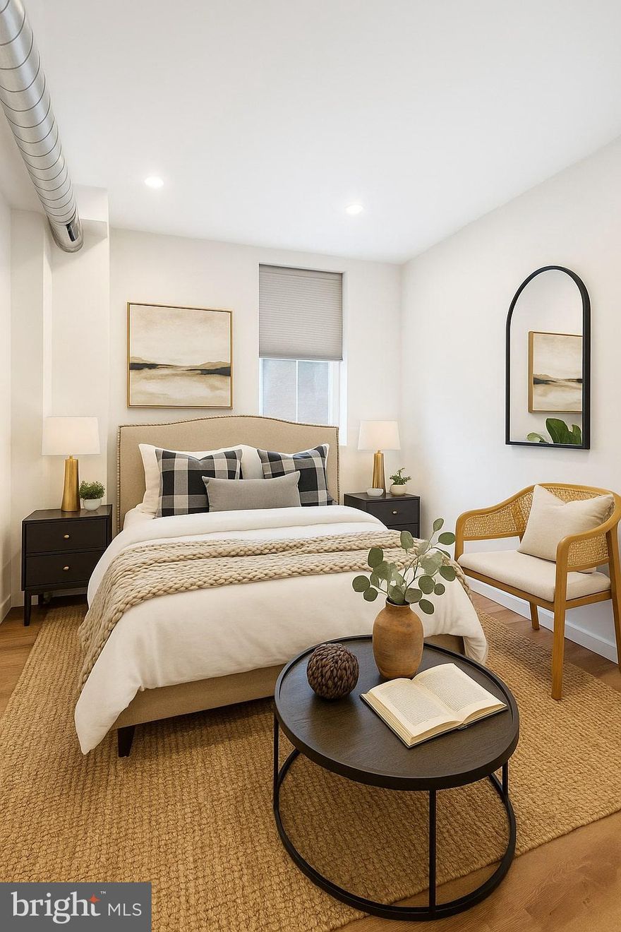 Merideth Catchment!! Welcome to 610 S 6th Street #1A, a charming rental in the heart of Queen Village! This rental boasts 3 bedrooms and 2 bathrooms. Enter into the open concept layout and be greeted by wide plank flooring throughout and large windows allowing tons of natural light. The modern kitchen features stainless steel appliances, Quartz countertops,  and tons of cabinetry for storage. Make your way to the spacious bedrooms with ample closet space and a full bathroom in the hallway. In close proximity to all of the restaurants, bars, grocery stores, parks, and coffee shops that Queen Village has to offer, this home is in a perfect location, schedule your showing today!