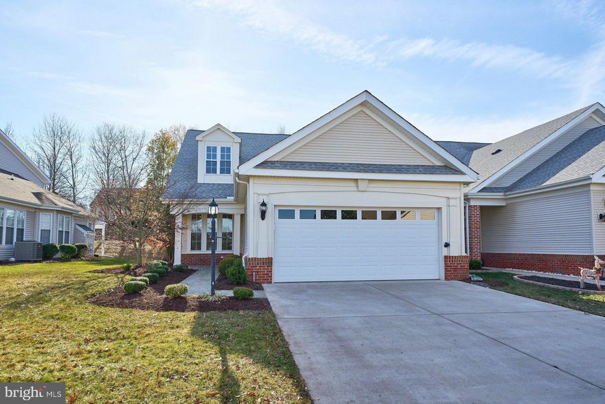 Discover this absolutely adorable and immaculate end-unit villa in the highly sought-after Heritage Hunt Active Adult  Community. Conveniently located just a short walk from the clubhouse, this popular ASTER model offers both charm and functionality.

A welcoming front porch greets you, leading into a warm and inviting foyer. Hardwood flooring graces most of the main level, while the entire home has been freshly painted in the elegant designer color Edgecombe Grey. Professional landscaping and recent power washing ensure a crisp, clean exterior, complemented by a fully cleaned & power washed roof.

The living room, with its expansive wall of windows, fills the space with natural light and flows seamlessly into the dining room. The chef's kitchen, located just off the mudroom and attached two-car garage, features white cabinets, coordinating countertops, and appliances, with a pass-through to the family room—perfect for entertaining.

The family room, with its vaulted ceilings, creates a spacious and comfortable atmosphere, while a sliding glass door opens to the rear porch. The new tile floor at the rear entrance in the Sun Room adds a practical touch for easy clean-up after enjoying the outdoors.

The primary bedroom suite is a true retreat, featuring hardwood floors, a ceiling fan, and a large walk-in closet. The remodeled primary bathroom boasts an updated vanity, countertops, modern lighting, ceramic tile, and a walk-in shower.

A second bedroom and a full bathroom with a tub/shower combo complete the main level.

Upstairs, brand-new carpet leads to a spacious loft area—ideal for a home office, den, or additional living space. The third bedroom is generously sized, accompanied by a third full bathroom, offering a perfect private space for guests. PLEASE REMOVE SHOES AND/OR USE BOOTIES- HOUSE IS IMMACULATE AND NEW CARPETING  

Key Updates:

Roof: 2017
Paint 2024
Carpet 2024
Sunroom tile 2024
HVAC: 2018
Pre listing home inspection was done and all repairs documented and completed.   
Don’t miss the opportunity to own this beautifully maintained villa in a vibrant and active community. Act fast—this gem won’t last long!