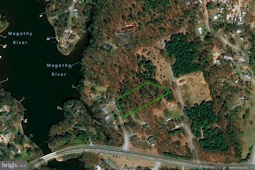 Combine Lot with 7 Gene Avenue and Build your dream home.  Private,  wooded +/-1.2 acre lot located just off the banks of the Magothy River.; a perfect location for recreational boaters and fishermen.  Public water is available, perc approved.  7 Gene Avenue is priced at $224,500.  Both lots are zoned R-1 and purchased together to create one large 2.5 +/- acre building lot.