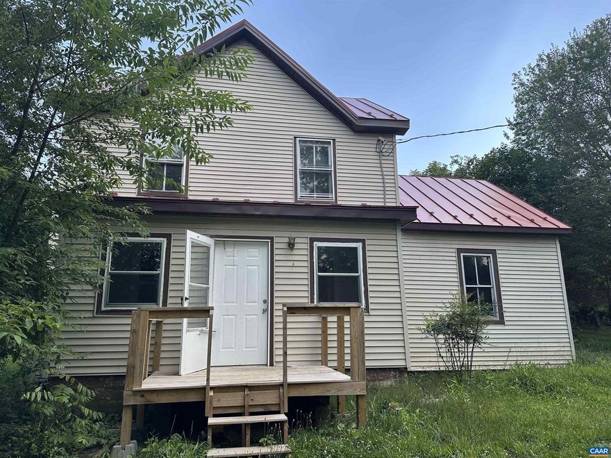 Charming 1920 farmhouse on beautiful Garth Road. Lots of space and character. Baseboard heat, wood floors, washer dryer, high ceilings.  Includes yard around house.  Minutes to town of Crozet, recreation at Sugar Hollow Reservoir, vineyards.  Gorgeous area to call home!  Fresh paint! Available now.