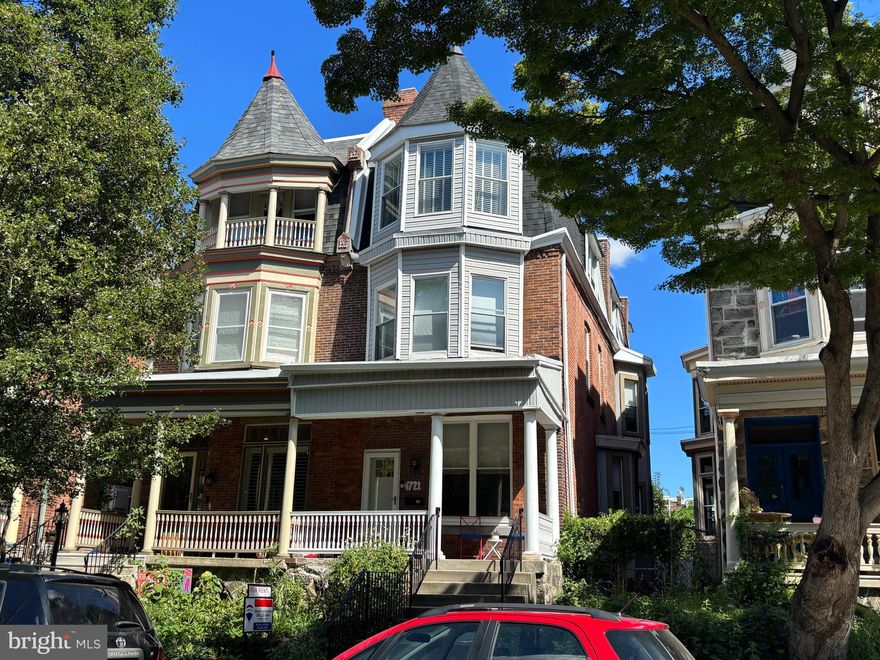 This brick twin home offers four bedrooms and two‑and‑a‑half baths across approximately 2,640 square feet of living space. Tucked away on a tranquil stretch of Hazel Avenue, this semi‑detached Victorian‑era home balances its late‑19th‑century architecture with thoughtful modern upgrades. A landscaped front plot and inviting porch brings you into an open‑concept first floor where high ceilings, warm wood flooring and recessed lighting give the space an airy feel. The living room and dining areas flow seamlessly toward a chef’s kitchen equipped with stone worktops, a tile backsplash, a breakfast peninsula, an apron‑front sink and stainless‑steel appliances. There’s also a powder room and coat closet on this level.  From the kitchen the rear door leads out to a large fully fenced backyard with a newer patio—ideal for grilling and outdoor gatherings. The second story contains three nicely sized bedrooms with plenty of closet space, a full bath and a convenient laundry closet. The entire top floor is devoted to the owner’s suite, complete with a walk‑in closet, a bonus sitting area perfect for a home office or nursery and a spa‑like bath featuring a separate shower, soaking tub and dual sinks.  The unfinished basement offers additional storage.  Small pets welcome case by case.