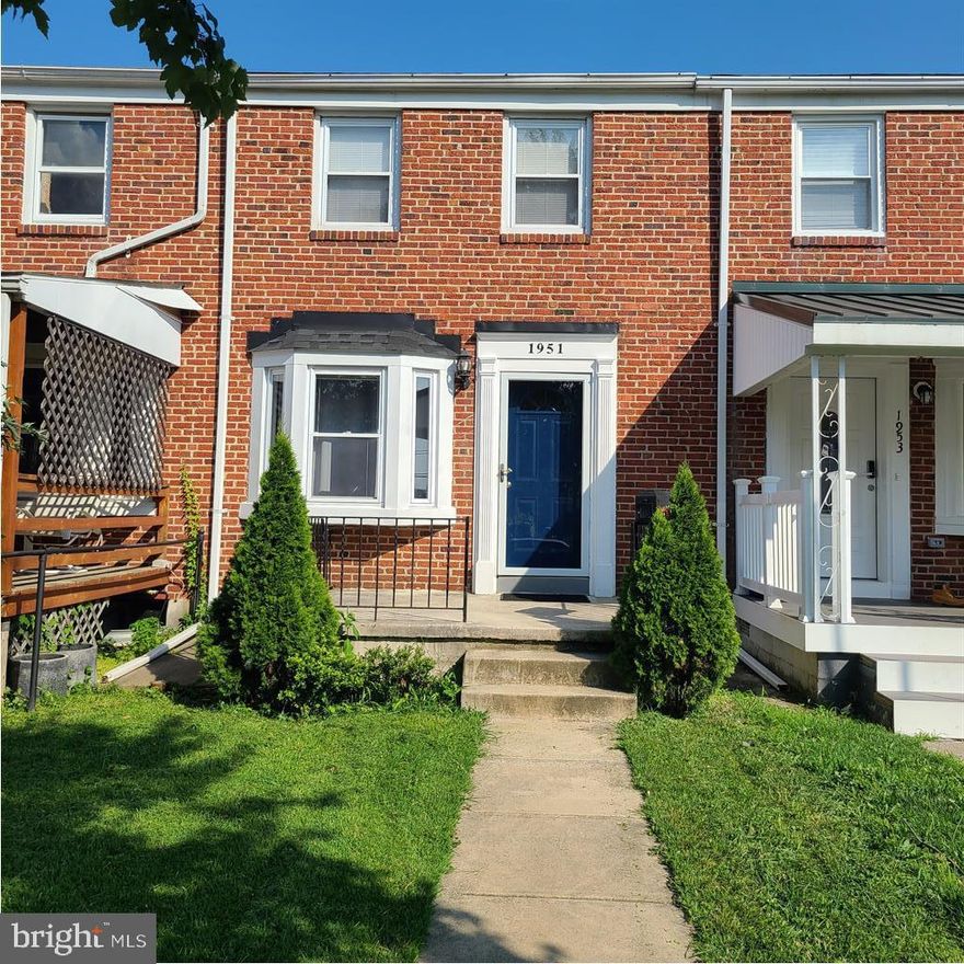 Newly updated 3 Beds 2 Full Bathrooms brick townhome located in the quiet neighborhood of West Inverness! Walk up to the front porch and open the door into your forever home. The gleaming hardwood flooring welcomes you into a bright living room boasting a large bay window with a deep sill, ideal for plants or a window seat, and an open view into the dining room. Pass the newly carpeted stair into the spacious dining room featuring an abundance of natural light, chair railings, and picture box molding. The recently updated kitchen offers an abundance of cabinets, stainless steel appliances, and a beautiful granite countertop. The newly carpeted second floor hosts a spacious primary bedroom with double closets, a sizable secondary bedroom, and a full bath. The lower level is finished with a third bedroom, a full bath with a stand alone walk-in shower, laundry, storage and walk-up stairs to the rear yard. From the kitchen step out to a backyard with a patio, green space, and a parking pad. With saftey in mind, you may be comforted to know this property is certified lead free and has newly installed 10 year Smoke/CO2 detectors! This home is truly turn key and move-in ready and offers a newer sewer line, new metal front door, newer HVAC, water heater, and roof. Imagine all this and in close proximity to many waterfront parks and restaurants, shopping, and commuter routes.