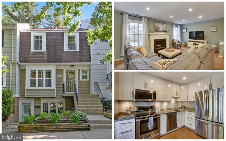 gorgeous townhome in Crofton, move -in ready!  This 3-bedroom 2.5 bath town is nicely updated everywhere you look!  Laundry on 2nd level with bedrooms.  Enjoy the oversized living room with a fireplace and large kitchen with all stainless steel appliances and chalkboard wall to write your personal messages.  This townhome will not disappoint!