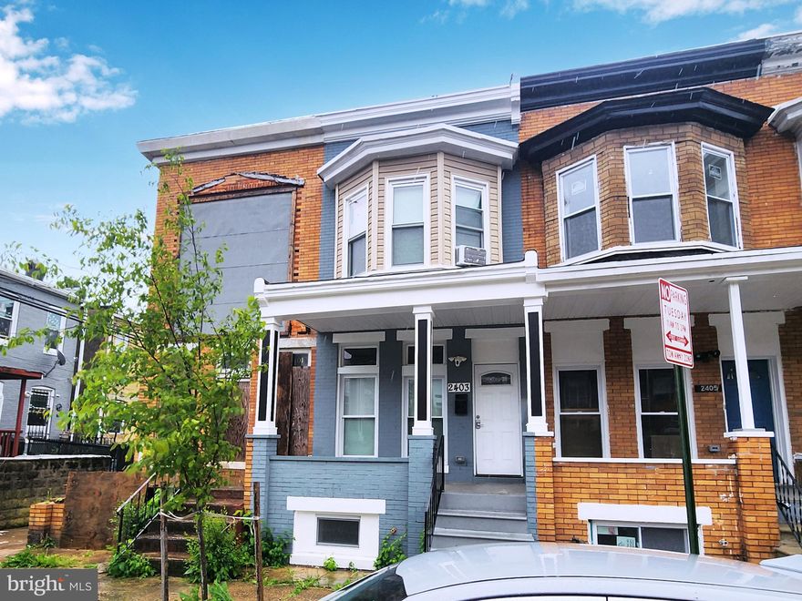 ONLINE AUCTION: Bidding begins 6/4/2025 @ 10:00 AM. Bidding ends 6/6/2025 @ 11:10 AM. List Price is Suggested Opening Bid. Deposit: $7,500. 2-story porch front townhouse located in Baltimore's Coppin Heights/Ash-Co-East neighborhood. JUST MINUTES to Coppin State University & Druid Hill Park. Easy access to major traffic artery E North Avenue (U.S. Route 40).