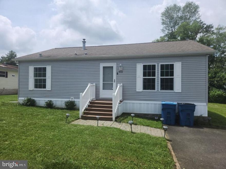 Come see this 8 year young 2 bed 2 bath home in Colonial Heritage.  Open concept living room and eat in kitchen with new gas stove and microwave.   The master bedroom is large with an oversized master bath that features a walk in corner shower.  The home has a second bedroom, hall bath and laundry room with washer and dryer.  Out back you will find a deck and 8 x 8 shed.  Schedule your showing today.