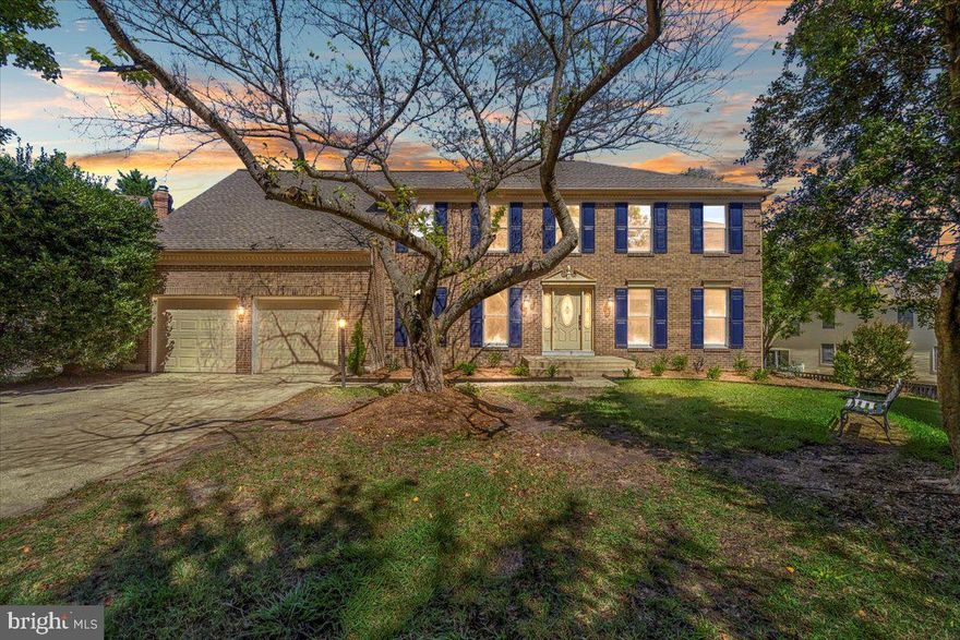 Price Modification - Welcome to 2008 Bunker Hill Court, a classic three-story brick-front Colonial located in the popular Seven Oaks community of Odenton. Tucked into a cul-de-sac on a beautifully landscaped lot with hardscaping, a shaded driveway, and a fenced backyard, this home blends prestige with everyday comfort.
Step inside to a bright entryway with easy-to-care-for flooring, solid hardwood floors beyond, and timeless architectural details throughout. Just off the foyer is a main level bedroom that can serve as a den, next to a stylish powder room. A formal living room with crown molding offers a cozy space to gather.
The kitchen is the heart of the home, featuring quartz countertops, custom cabinets, and high-end stainless-steel appliances, including a Viking electric range. A formal dining room nearby adds extra space for meals and entertainment.
An open layout connects the kitchen to a breakfast nook, a large family room with a centerpiece fireplace and a vaulted ceiling, a sun-filled Florida room, and a main-level laundry area with access to the garage. Updated lighting and hardware add a polished touch.
Upstairs, you will find five bedrooms and three full baths, with the same solid wood flooring as found on the main level continuing throughout to create a cohesive, unified interior. The spacious primary suite features a large walk-in closet and a spa-like bathroom with a soaking tub, curbless shower, and dual-sink vanity. Three additional bedrooms further fill out the upper level, each offering plenty of space. A centrally located full bath serves these rooms with both style and convenience. At the far end of the hallway is the in-law or au pair suite, which includes its own full bathroom with a walk-in shower and a walk-in closet with access to the attic eaves for extra storage.
Accessible by a connecting staircase or walk-out entrance, the basement features a bright, open layout with natural light, thoughtful ceiling lighting, and durable luxury vinyl plank and concrete flooring. The space is polished and adaptable—use it as you wish. A well-appointed full bathroom adds comfort, while a spacious unfinished storage room and large mechanical room provide ample storage and an accessible mechanical space. Additional lighted storage is available under the stairs.
An affordable HOA fee grants homeowners and their guests access to a range of amenities, including fitness centers, community centers, pools, sports courts, playgrounds, and trails. This home is conveniently located near major highways, public transit, shops, and restaurants. 
Move-in ready, brand-new roof with transferable warranty and a one-year home warranty--this is the opportunity you have been waiting for—submit your offer before it's gone! Note: Photos 6, 7, 9, 10, 11, 12, 15, 16, 19, 22, and 23 have been virtually staged to help illustrate the property's potential.