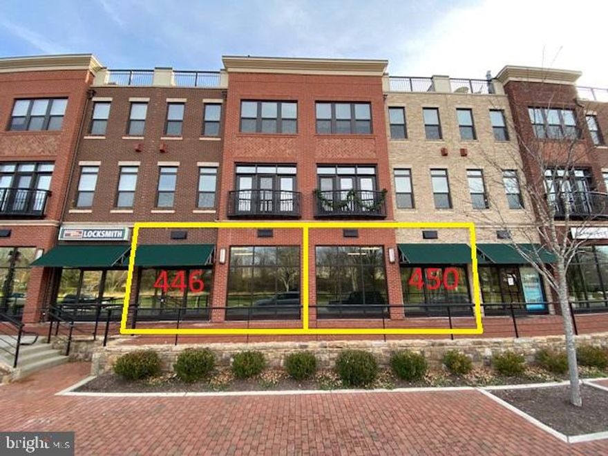 This is Downtown Leesburg. - American historic though booming town. Walk to many retails and restaurants. Right by W&OD Trail.  Very convenience space and close to everything. Shell condition. You can buy one for $349900 or both for $680000, or lease one for $1995 or both for $3900. Landlord will consider TI for a longer lease.