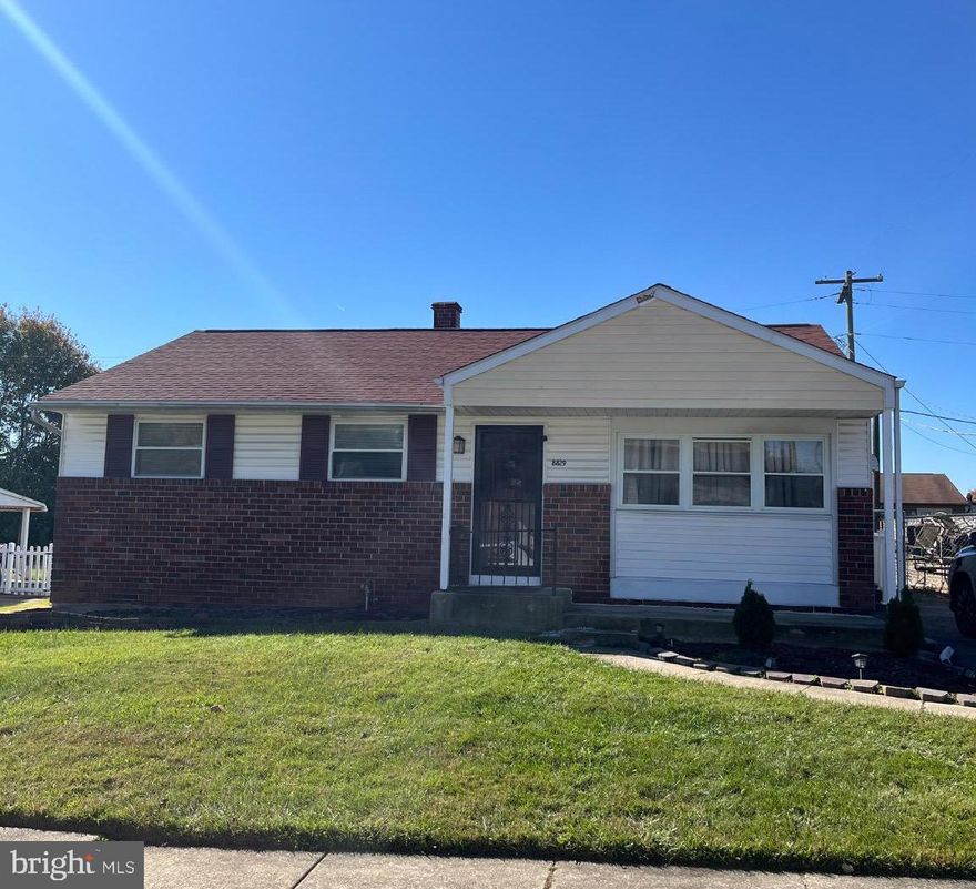Adorable rancher with a finished basement in a peaceful quiet neighborhood.  Renovated in 2013 this house boasts gas cooking, granite countertops, porcelain flooring in kitchen,  wood floors in bedrooms, carpeting in basement, and a spacious family room in the back with ample sunlight and windows.  Home has been priced to reflect the need for some cosmetic repairs but the core systems and functionality are sound.