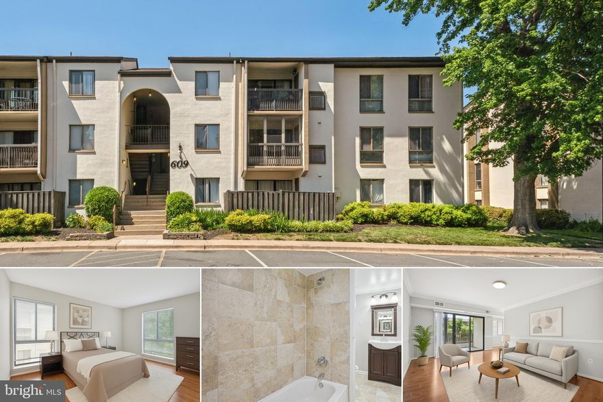 Wonderful, updated 2br/1.5 ba condo with newer laminate floors, paint. Kitchen has SS appliances, granite counters, tile floors. Baths updated with large tile and updated vanities.  2 parking spaces (#140). Pictures with furniture are virtually staged. Part of 1031 Exchange.