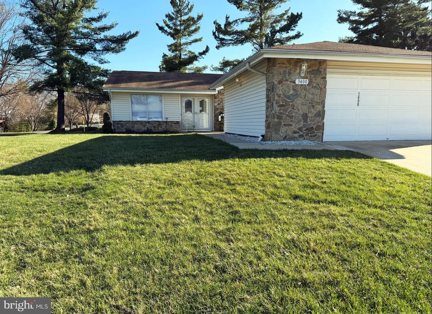 Back up Offers are Welcome. Leisure World's rare offering of an upgraded Barstow model patio home, on a corner lot of cul-de-sac, stone/siding semi-detached, shaded, all new landscaping surrounding this exquisite lot. Mutual 16, is regarded as a highly sought after community boasts a 3 bedroom, 2 full bath, one floor spacious living and patio area and a 2 car garage is perfect for vehicles and storage. The sunroom/sliding glass door patio, carpeted, high quality ceiling fan with views to common areas, trees and Clubhouse 2.  
This home invites versatile living, entertaining options with a semi open kitchen of all new: lighting, appliances, dramatic, tall, shaker, white cabinetry complete with soft closing, rev-a-shelf ease, high premium white/black heat, scratch resistant, granite countertops. 
The living room, dining/sun/breakfast room flow with natural light. Throughout the house is new luxury vinyl, all new lighting, Sherwin Williams Emerald grade, fresh paint, a brand new kitchen offers the perfect space overlooking the sun/breakfast room.  The primary owner's suite, the two additional bedrooms all offer expansive lighted with dimmers, closet space with optimal organizers and upgraded baths.  The laundry room is highly accessible.  The condo fee includes all electric and water and offers so many amenities, recreations facilities, lawn care, cable, internet! Enjoy the gatherings, golf course, clubs, fitness centers, pools, shows, club house restaurant, medical care center and many other opportunities to be as active as you want in everyday activities offered at Leisure World.