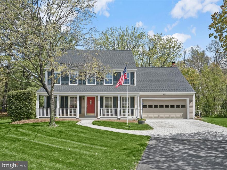 Welcome to this picture-perfect colonial tucked away at the end of a quiet cul-de-sac in Franklin Farm! With its charming front porch and expansive side yard, this home is a private oasis nestled in a peaceful, sought-after setting. Inside, you’ll find luxurious, thoughtful updates paired with a traditional yet open layout—perfect for comfortable everyday living or effortless entertaining. Gleaming hardwood floors and oversized windows fill both the main and upper levels with natural light, creating bright and versatile spaces throughout.

The heart of the home is the gourmet, eat-in kitchen featuring an oversized island, high-end stainless steel appliances, including a 5-burner gas stove, double ovens, ample custom cabinetry with roll-outs, and a stunning picture window overlooking the beautifully landscaped backyard. The open-concept family room adjacent to the kitchen showcases a cozy gas fireplace, built-in shelving, and a rustic exposed mantle. Step into the temperature-controlled four-season sunroom ideal for savoring your morning coffee or unwinding with an evening cocktail year-round. From here, access the large deck and spacious backyard, offering seamless indoor-outdoor living and endless entertaining potential. The main floor also features a traditional formal living room and an elegant dining room adorned with oversized windows, recessed lighting, and graceful crown molding. A private home office with built-ins, a beautifully updated powder room, and a well-equipped laundry room complete the main level.

Upstairs, the sun-drenched primary suite offers a peaceful retreat, complete with a cozy sitting room with skylight, ideal for a second office, exercise space, or a potential walk-in closet conversion. The spa-inspired, fully renovated primary bathroom boasts custom stone finishes, heated floors, dual vanities with designer cabinetry, a walk-in shower, and a soaking tub with views of the lush yard. Three additional bright and spacious bedrooms with hardwood floors and generous closets share an updated hall bathroom with dual vanity, heated floors, and abundant storage.

The expansive lower level adds even more living space, including a large recreation room with natural light, an egress window to create an optional safe sleeping space, and built-ins, as well as two bonus rooms with closets—perfect for guests, a gym, or a media room.  There’s also a fully renovated bathroom with an ADA-accessible shower. Ample closet and storage space enhance the functionality of the level, including a cedar-lined closet. Additional upgrades include a whole-house generator, new roof, freshly painted two-car garage, new paver driveway, and more. Don’t miss this rare opportunity to own a beautifully updated colonial in this coveted and convenient Herndon neighborhood! Franklin Farm was established in August of 1980 and
has curated a wealth of exceptional amenities for residents to enjoy over the years.

• 850 acres, with 182 of those reserved as open space
• 13 miles of walking paths through nature
• 2 swimming pools to enjoy in the warmer months
• 6 tennis/pickleball courts
• 3 basketball/multi-purpose courts
• 14 tot lots (playgrounds) 

Renovation Details/Dates: New Upper Level Hardwood Floors & Complete Interior and Garage Paint Job- 2025; Updated Lower Level Full Bath-2025; New Roof-2024; Whole-House Generator- 2022; New Attic Fan-2022; New Water Heater- 2019; New Exterior Sprinkler System- 2018; New Carrier HVAC-2016; New Windows - 2016, 2014, 2009, 2005; Screened Porch Converted into 4-Season, Temperature-controlled Sunroom- 2014; Both Upper Level Bathrooms Luxuriously Renovated- 2013; Kitchen Remodel and Main-Level Hardwood Floors- 2011; New Garage Door-2010; New Sump Pump 2008; Added Gutter Guards- 2005. OFFER DEADLINE- MONDAY, APRIL 28TH @ 2 PM