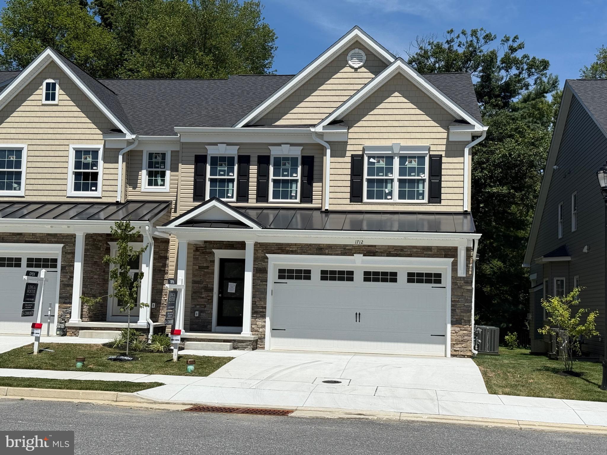 Open House This Saturday from 12-3 pm. Stop by to take a tour of this home, see agent at 1714 Botanical Ct.. This End Unit is near completion, Quartz kitchen & bath counters installed, backsplash tile installed, just needs oak steps stained and polyurethaned! Eldersburg's new Doroly Gardens 55 & older upscale community will have 28 units when completed. This custom home is built with quality materials inside & out, 2x6 exterior walls! Exterior features include cultured stone, vinyl siding & cedar look vinyl shake accents. Solid hardwood 5" wide oak flooring in included in foyer, kitchen, great room, all BR's and loft area. Quality Andersen double hung tilt windows with full screens & sliding door included. The 1st floor includes a foyer with coat closet, half bath with taller vanity, granite counters, ceramic tiled floor and conveniently located first floor laundry room with ceramic floor. The spacious kitchen is open to great room will include: island with breakfast bar, pendant lighting, soft close cabinetry w/roll out trays, trash/re-cycling drawer, granite counters, ceramic tile backsplash, under cabinet LED lights. Whirlpool stainless steel appliances include: gas range , plus a under counter wall oven (so 2 ovens!) dishwasher, microwave plus a garbage disposal. Great room with vaulted ceiling, ceiling fan, natural gas fireplace with mantle & marble surround with sliding door to covered rear porch. First floor owners suite with hardwood floor, tray ceiling & ceiling fan, ensuite full bath with large ceramic tile floor & shower surround, taller vanities, double sinks, granite counters large shower, linen closet & walk-in closet. Take the stairs to second floor with oak stair treads, white risers & oak railings with wrought iron balusters. Second floor includes a huge loft with hardwood floors & ceiling fan, linen closet, 2 spacious BR's with walk-in closets, ceiling fan & hardwood floors. Second floor also includes a large full bath with double vanities, granite counters, plus bathtub & commode in a separated room all with over-sized ceramic tile. Located off the loft is a large mechanical/storage room. The full basement is unfinished and includes a full bath rough-in, rough-in for wet bar, plus an egress window & single door basement exit to yard. Basement could be finished at an additional cost to Buyer. The home also includes a two car garage that is insulated, drywalled, painted with garage door opener & exterior keypad. The Trane HVAC is a two zoned heat pump with natural gas back up heat & CAC. Monthly condo fee $225 includes lawn care, trash service, road maintenance, street lights, snow removal & exterior mulching. There are 2 end units 1714 & 1712 Botanical Ct and one interior unit available for sale 1710 Botanical Ct. BUILDER OFFERING $5,000 TOWARDS BUYERS CLOSING COSTS WITH USE OF BUILDER RECOMMENDED LENDER ONLY, WITH FULL PRICE CONTRACT! TAXES ARE FOR LOT ONLY!