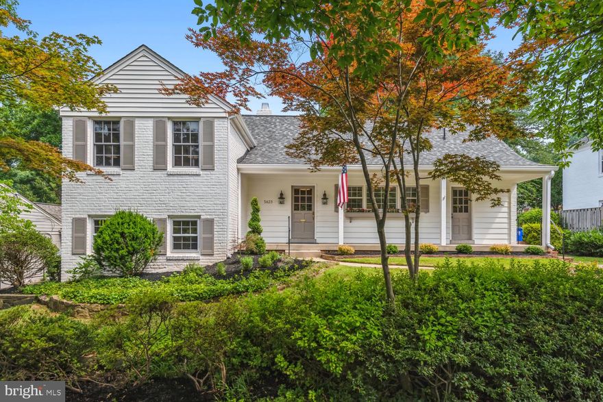 Offers, if any, requested by 10 AM, Tuesday, July 11th.  Welcome to the beautiful Springfield neighborhood of Bethesda.  Highly sought after for its close-in location, walkability to shopping, dining, including the soon to debut Westbard Shopping Center and the Capital Crescent Trail and highly ranked schools, the close knit Springfield community is a gem hidden in plain sight, just north of the district line.  Offered for the first time in 47 years, 5623 Jordan Road has been lovingly maintained, updated and expanded by its current owner and is a turnkey opportunity for the its next stewards to enjoy.  This deceptively large five level split home boasts nearly 3,000 square feet of finished living space.  From the freshly painted white brick exterior, the wide front porch welcomes you in the front door.  From the foyer, step in to the large formal living room with charming built-ins and a wood burning fireplace.  A large picture window floods the room with light and allows a verdant view in to the lush rear yard.  The formal dining room off of the living room is dinner party ready and leads in to the main level family room complete with a wet bar and access to the rear flagstone patio - ideal for indoor/outdoor entertaining.  The expansive eat in kitchen boasts white cabinets with brass pulls, white corian countertops and updating flooring.  Up to the second level are two large bedrooms, each with generously sized closets and an updated full hall bathroom.  The third level is a primary suite retreat.  The king sized primary suite features two closets, including a walk-in and a new primary bath.  Down half a flight of stairs from the main level is the home's versatile fourth bedroom, which could double as a second family room or play room or ideal home office.  With deep closet it's the perfect guest area as well, with hallway access to the home's third full bath.  A large laundry and storage room completes this level, with access to the rear yard.  The lowest level is a cozy wood paneled recreation room, with a wood burning fireplace and deep windows allowing natural light to pour in.  Capped with storage closets on either end, it could be an ideal kids haven.  Attached to the recreation room is a large utility room with work area and plenty of storage.  The exterior of the home has extensive hardscaping, including beautiful retaining walls and a large terrace.  Recent updates include a brand new roof, new interior and exterior paint throughout, updated lighting throughout, the new primary bath and more.  Two car off street parking, walkability to Woodacres Elementary and a wonderful interior layout all on a professionally landscaped lot make this very special home truly move in ready.  Welcome home!