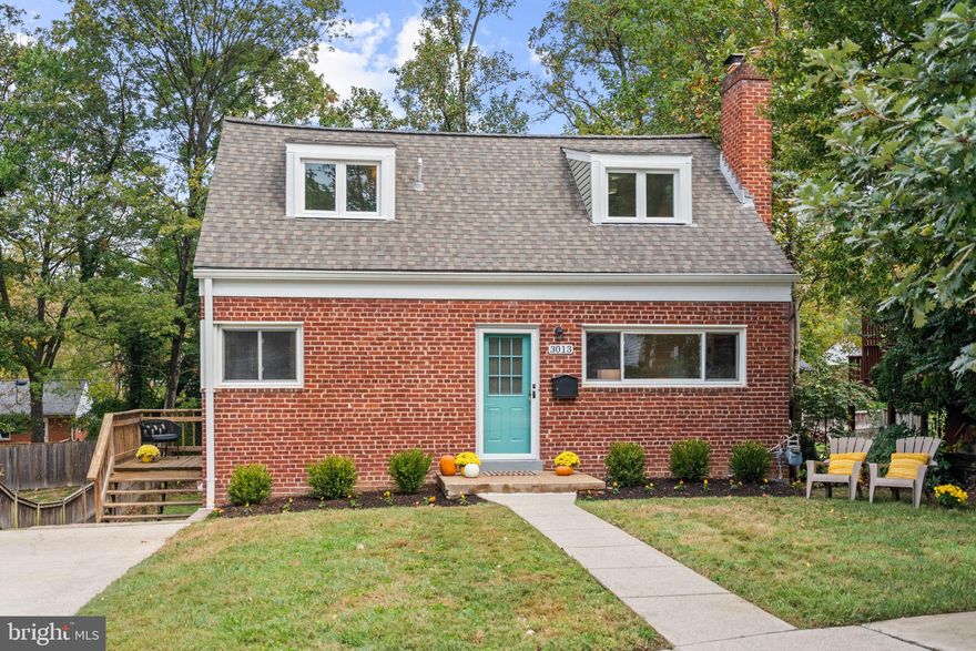 Welcome to this beautifully updated Cape Cod in the sought-after Homewood neighborhood of Kensington, perfectly tucked away on a quiet dead-end street that leads directly to the local park. Blending timeless charm with modern comfort, this home has been thoughtfully refreshed from top to bottom.

Inside, you’ll find freshly painted interiors, refinished hardwood floors on the main level, brand-new carpet upstairs, and designer lighting and finishes throughout. The inviting living room centers around a cozy wood-burning fireplace, while the renovated kitchen features wood shaker cabinetry, handsome countertops, stainless steel appliances, and a convenient side-deck entry—perfect for morning coffee or bringing in groceries with ease. A separate dining room offers the perfect space for family meals and entertaining.

The flexible layout includes four bedrooms and three full baths. Upstairs, you’ll find two bedrooms, a full bath, and a charming loft with a built-in desk and ample storage. On the main level, a versatile bedroom or office space offers flexibility for modern living. The finished walkout basement expands the living area with a spacious family room, additional bedroom, full bath, and a laundry area with kitchenette functionality.

Recent updates provide peace of mind: a new roof, new gutters, a central AC system upstairs, replacement windows, new water heater, and sump pump. Outside, enjoy a large, level yard with mature landscaping and a patio ideal for relaxing or entertaining.

Perfectly located, this home offers a quiet neighborhood feel with unbeatable convenience—just minutes from the shops and cafés of Antique Row, the Kensington Farmers Market, and local favorites like the nearby brewery. Westfield Wheaton, with Target, Costco, and more, is less than two miles away. Commuting is a breeze with the MARC train just steps away, Forest Glen Metro close by, and easy access to the I-495 Beltway.

Completely move-in ready, this refreshed Cape Cod offers the best of Kensington living—where classic style meets modern updates and every day feels like home.