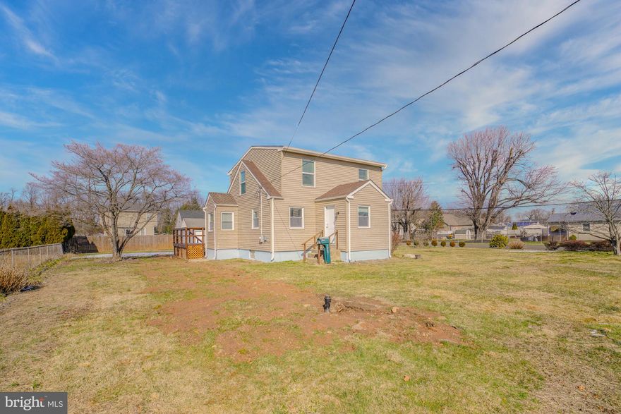 This is a beautifully done 4BR, 2 full bath house.  Everything is new including main piping from the house to the street. There is a back patio and deck for entertaining, detached garage and plenty of parking with a huge yard.  The house is less than a mile to the train station. There will be a AHS Home warranty given to the new owner. Seller is a licensed PA realtor.