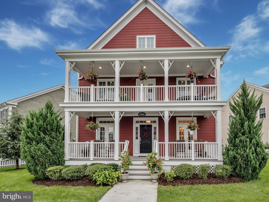 This iconic Villages of Urbana Parkwood home is the only one of its kind in the neighborhood! Shows like a model! Stunning extra lg, prof. landscaped yd, patio. Enjoy 2 porches for relaxing.4 fin levels w/upgrades galore: moldings, lighting, fixtures, hardwds! Gourmet kitchen: granite, stainless, butler's pantry. Fully fin basement: full bath, bedrm, rec area. 4th lev w/bonus rm, bedrm, full bath.