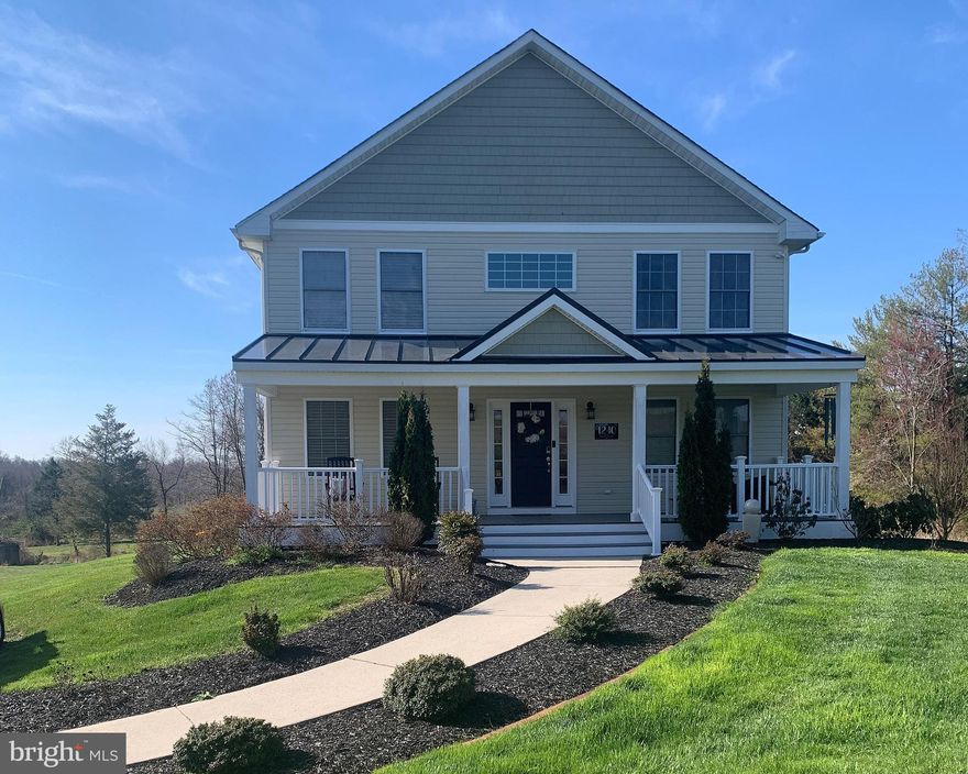 Looking for that perfect place to call home? Look no further! If this absolutely gorgeously renovated home isn’t enough to make you want to pack your bags and move right in, the idyllic 4.84 acre lot featuring pastoral views of the barn and pasture, stream, spring house, and hot tub, will surely seal the deal. The home itself boasts an open floor plan with a foyer, living room, family room with 2 story ceilings and breathtaking views of the lot, kitchen complete with stainless steel appliances, granite counters, tile backsplash, and center island,  a dining room adjacent to the kitchen and family room, main floor bedroom with attached private full bath, and an additional full bath and laundry room all on the first level. On the upper level you will find a luxurious primary bedroom suite complete with vaulted ceiling, walk-in closet, and full bath with jetted tub, separate shower, and double vanity, as well as 2 additional bedrooms and an additional full bath. In addition, the home also has a large finished light and bright walk-out basement with tall ceilings and access to the 1 car garage, a sizable low maintenance back deck, serene front porch, 9 ft ceilings, a dog run, concrete patio, crown moldings throughout, lots of storage space and natural light throughout, chicken coop and chicken run, and much more. The Barn is a 3 horse barn with a tack room and the 3rd stall is a draft or foaling stall.  And just minutes from I-95 for easy commuting. Don’t delay! Come see this beauty today! Recent updates include: New HVAC systems (2019), new garage door opener (2022), New water softener & pressure tank (2020/2023), hot tub (2022), newly installed horse barn and pasture (2021), and dog run (2022).