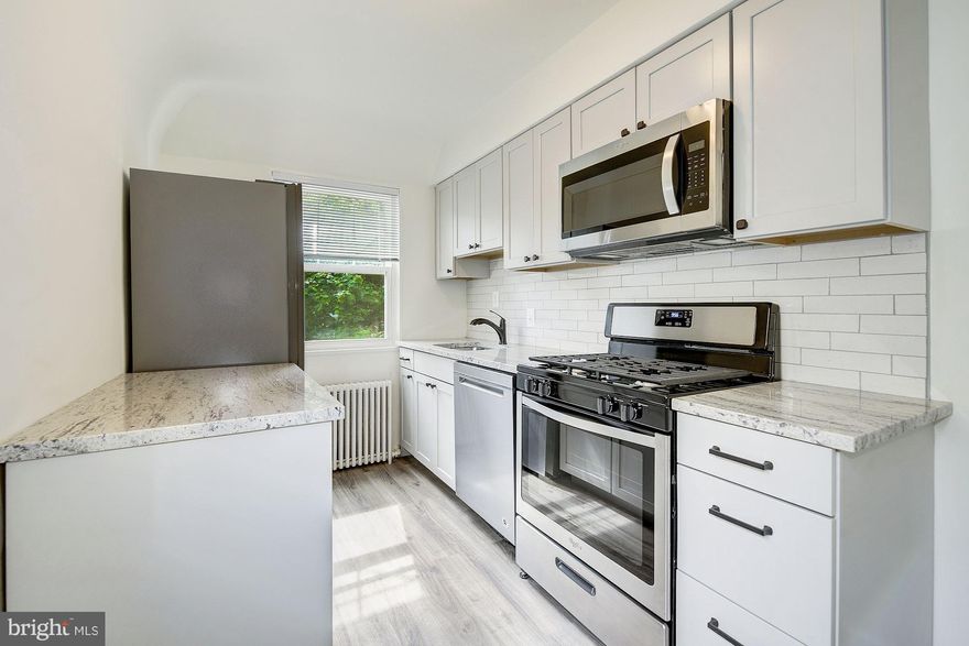 Everything NEW in 2018!! ALL utilities included!!! Park UP TO 2 cars on site! Kitchen and bathroom completely remodeled. Gourmet kitchen w/ granite counters, tile floors, new cabinets, and SS appliances. Luxury bathroom with ceramic tile, new fixtures, new toilet and updated vanity.  Entire space with refinished hardwood floors, fresh paint, and tons of natural light. WALK to shops, METRO, monuments, restaurants, etc. Private storage and storage in basement.