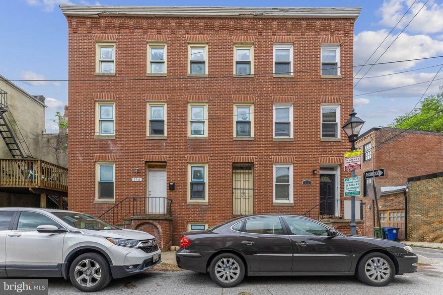 Renovated 2 Bed/1 Bath EOG Rowhouse in Ridgely's Delight. Light-Filled Rooms! Granite Countertops and upgraded kitchen appliances! Hardwood floors and recessed lighting throughout with an updated central AC unit.  Lower level bedroom/living room. Barn door leads to laundry room with a new washer and dryer. Quiet street In a lively, sought-after neighborhood! Walking Distance to the Stadiums, University of Maryland, Inner Harbor, Downtown plus the MARC and Camden Station Light Rail!