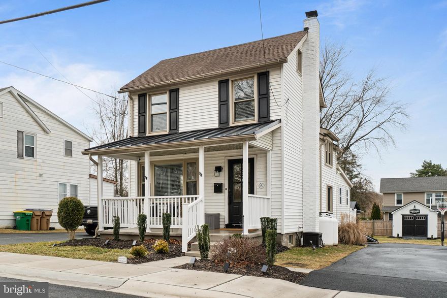 Welcome to 6 Wilson Ave located in the heart of Rising Sun! A short walk to great restaurants & coffee shops. This beautiful move-in-ready farmhouse style colonial has tons charm & character thought-out.  Large rooms with lots of windows on the main level makes it feel airy & open; great for entertaining family & friends. This house features a spacious full bath on the 1st floor & 3 bedrooms on the 2nd. There is a additional room on the 2nd floor that can be used as a office space or easily converted to a 2nd bath, if desired. There is a 3rd floor loft - great for storage or private office space! The fenced in back yard and deck is fantastic during the summer for cookouts and get togethers. Tons of updates inside & out with endless possibilities. This gorgeous property has been immaculately maintained. Welcome home!