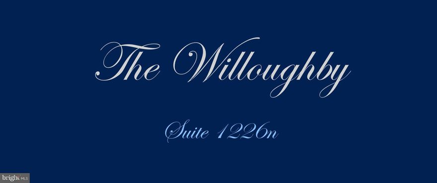 Discover an urban delight when stepping into The Willoughby of Chevy Chase. This exquisite 1-bedroom, 1.5-bathroom (1,030 SF) residence has been renovated to include an updated kitchen with granite countertops and backsplash as well as a built-in wine rack, incased in a warm array of dark wood cabinets. There are new light fixtures throughout this luxurious condo, with new paint, new carpeting and an expanded walk-in closet (extra-large is the theme of this fabulous condo). This unit is unique because it offers close to the same amount of space as the 2-bedroom units do (1,030 SF). It also has 1.5 bathrooms - each updated to include chic, modern, vanities and attractive floor tiling. You will find various accents like crown moldings and recessed lighting, throughout this beautiful home. This high-rise gem offers exclusive amenities, including a rooftop pool with stunning views, a state-of-the-art exercise room, and a serene library for quiet moments. The building features 24-hour security, monitored access, and a welcoming lobby desk, ensuring peace of mind in your urban retreat. Outside, the vibrant Chevy Chase Village community awaits, with convenient access to public to the Friendship Heights Metro, shopping, and dining. Enjoy leisurely strolls along tree-lined sidewalks or unwind on the rooftop deck, where you can soak in the sun or host gatherings with friends. This unit also comes with a reserved, oversized parking spot, surrounded by concrete columns and plenty of space on either side of your car. It is conveniently located between each of the service and main elevators, so you are never far from an elevator or stairs. Come experience the warmth and convenience of this magnificent home before it’s gone.