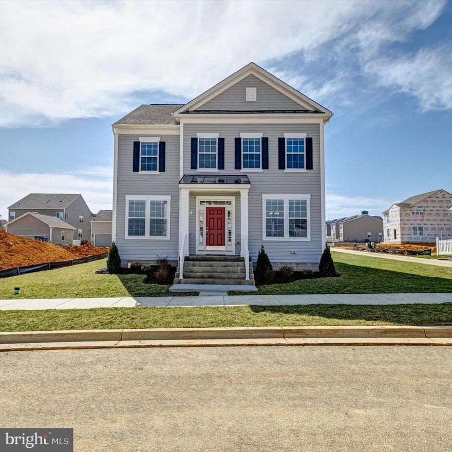 AVAILABLE FOR LEASE! Immerse yourself in the tranquil charm of Huntfield, Charles Town's premier community, cradled by the picturesque Blue Ridge Mountains. Welcome home to this BRAND NEW, 4 bedroom, 2.5 bathroom colonial residence, offering an expansive 3,200+ square feet of refined living space. Step through the doors into a spacious foyer, setting the stage for a dedicated formal living space and a private study. At the heart of this home lies the kitchen, complete with ample countertops, a stately island adorned with striking granite, modern electric stainless steel appliances, and a spacious pantry. Adjacent to the kitchen, enjoy a cozy breakfast nook that seamlessly transitions to the home's rear, featuring a convenient mudroom. The open-plan design gracefully unfolds into the light-infused family room, perfect for gathering and relaxation. A powder room serves the main floor. The second-floor presents a luxurious primary suite, boasting two generously sized walk-in closets and an elegant ensuite with a dual-sink vanity and tiled shower. This level also includes three additional, well-appointed bedrooms and a full bathroom, with the added convenience of nearby laundry facilities. Step outside to enjoy the outdoors in the flat backyard, complemented by a detached two car garage. A finished recreation room and extensive storage area await in the basement, further extending this home's living space. The Huntfield community prides itself on its array of amenities, including a playground, tennis courts, and picturesque walkways. Situated ideally for commuters, close to Route 9, Route 340, the historical allure of Charles Town and Harpers Ferry, as well as the Marc Train, and with effortless routes to VA and MD. Book your personal tour today to see if this haven aligns with your dream lifestyle! Prospective residents must successfully pass credit/background checks. We require a MINIMUM FICO CREDIT SCORE OF 650 for all adult applicants. This home is a smoke-free environment. Pets will be considered on a case-by-case basis for well-qualified applicants.