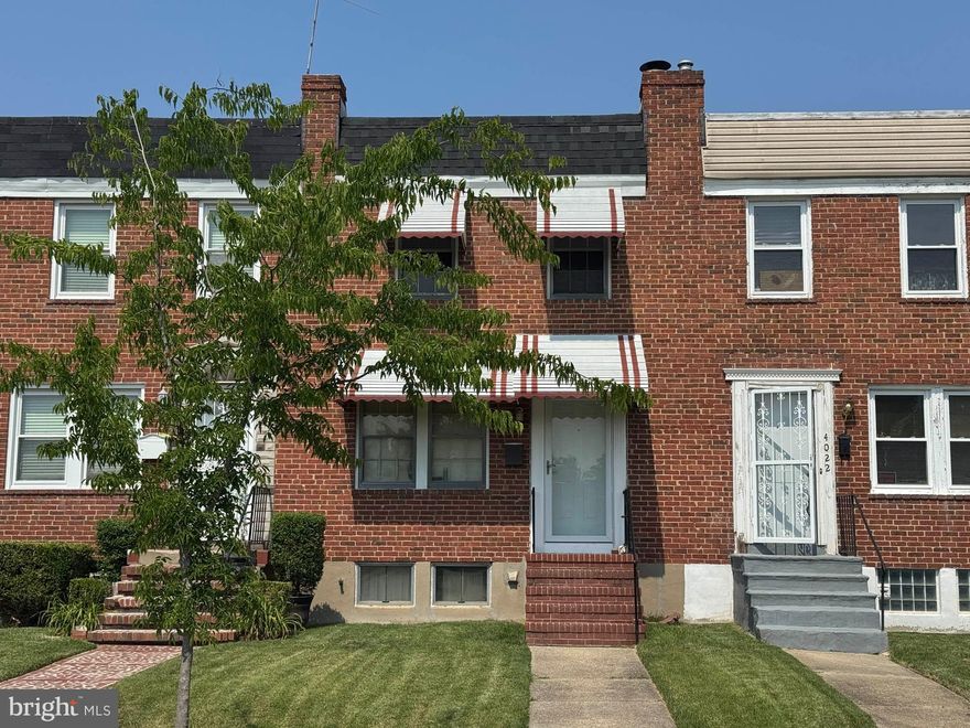 ONLINE REAL ESTATE AUCTION!! Bidding Opens - Monday, July 7, 2025. Bidding Closes - Tuesday, July 8, 2025 at 12:30 PM. List price is opening bid only. 4020 Dudley Avenue is located in the Belair-Edison neighborhood of Baltimore City. Surrounding neighborhoods include Mayfield, Parkside and Frankford. As described by LiveBaltimore “Belair-Edison in Northeast Baltimore is nestled between multiple green spaces. The 300-acre Herring Run Park runs along its north side, Lake Montebello to the west and Clifton Park to the southwest. The neighborhood contains more than 6,900 porch-front, park-front and detached homes, many with yards and off-street parking. Belair-Edison is home to a revitalizing business district along Belair Road and Erdman Avenue, shopping centers and a micro-brewery.” Commuting to Baltimore City and surrounding areas is convenient with Belair Road being a major thoroughfare for north/south traffic, Moravia Road for east/west traffic and I-95 within 2.5 miles. Major employers nearby include Johns Hopkins East Baltimore and Bayview Campuses, as well as those in the Orangeville, I-95 and I-895 corridors.