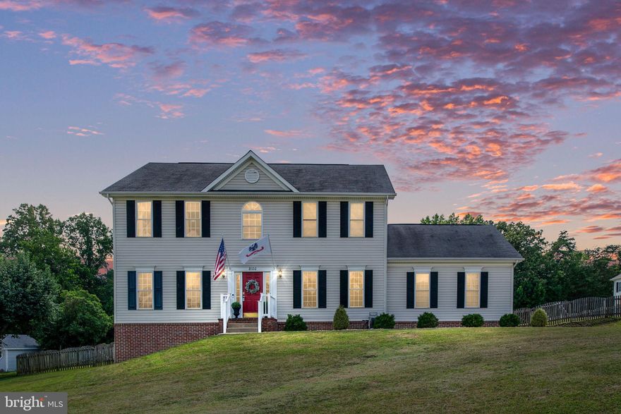 This beautiful and well cared for home is back on the market at no fault of the seller! Welcome to 8100 Campfire Lane, nestled in the charming community of Pipe Run off of River Road. Situated a mere 20-minute drive from downtown Fredericksburg, this property falls under the sought-after zoning of Riverbend High School. 

This beautiful 3-level colonial home sits on a full acre. Step through the inviting open foyer and be greeted by warmth and elegance. The expansive sunroom off the kitchen lets so much natural light in, providing the perfect spot for relaxation and enjoyment. The family room and kitchen  provide ample space to entertain, adorned with numerous windows and custom molding. Need an office space? This home has it! It is perfect for someone who works from home or needs a quiet space.  Moving upstairs, the master suite has a large walk-in closet and a relaxing garden tub fed with clean water via the whole house water treatment system. 

Outside, the large, fenced backyard offers both privacy and space for outdoor activities. The deck is perfect for enjoying morning coffee or evening sunsets. 

With a 2-car side load garage, you'll have ample storage and convenience. Plus, the unfinished basement with a side walk out provides room for growth and customization. *Upgraded water treatment system and well pump, freshly painted, new dining room fixture, new carpet, upgraded exterior drainage, fireplace recently inspected, new recessed lights in the kitchen and living room*

Don't miss the opportunity to make 8100 Campfire Lane your forever home. Schedule your showing today.