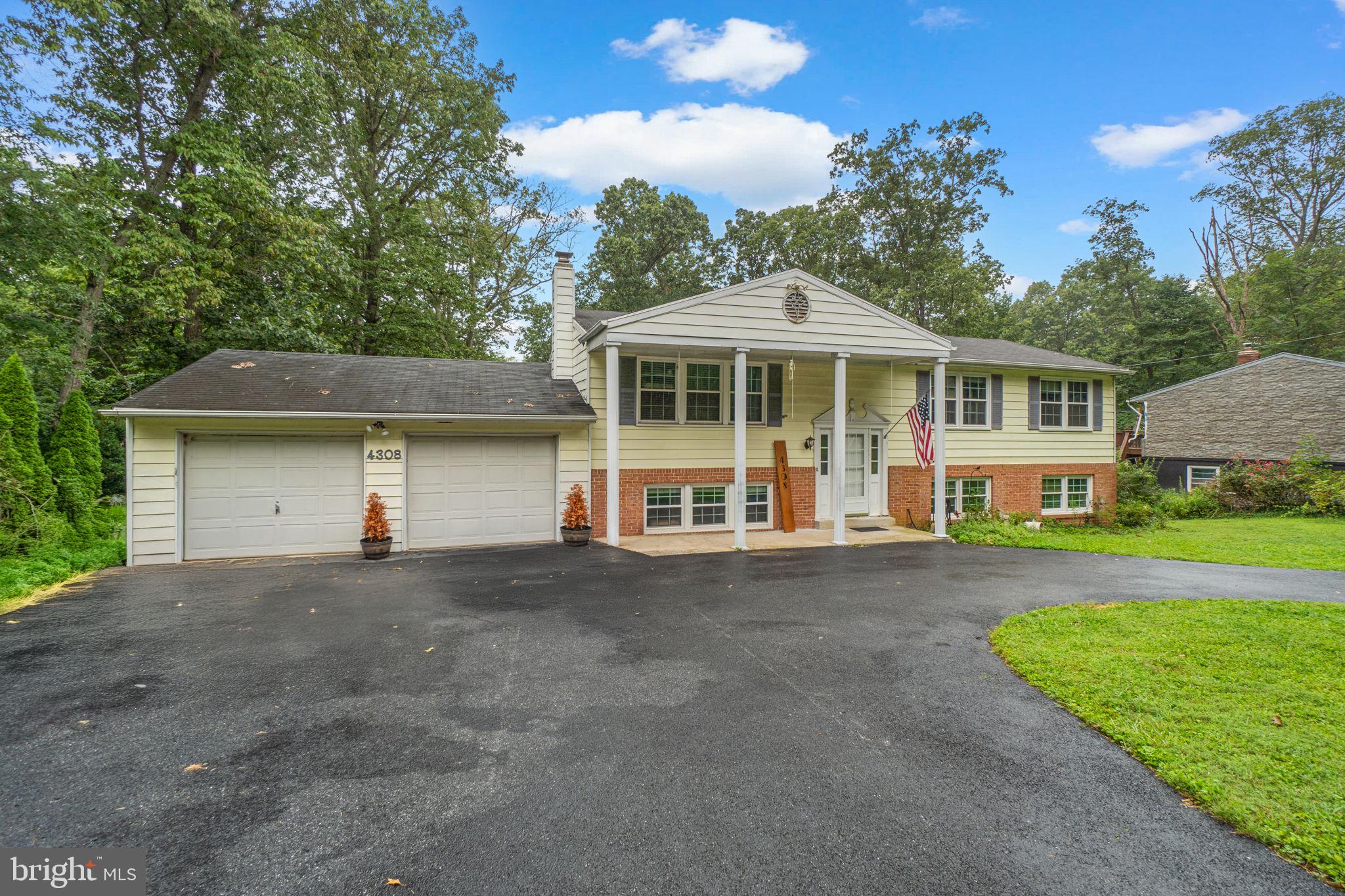 Welcome to 4308 Wendy Ct – a spacious 5-bedroom, 3-bath split-level home offering over 2,300 sq. ft. of living space, a two-car garage, and a beautiful, .6-acre tree-lined lot in a quiet, established neighborhood. Perfectly located just minutes from commuter routes, shopping, and dining, this property offers the rare combination of privacy and convenience.
Inside, you’ll find a bright living room with a large picture window, a formal dining area that opens to the back deck, and a functional kitchen ready for your personal touch. The upper level features three generously sized bedrooms and two full baths, while the lower levels add two additional bedrooms, a full bath, multiple living spaces, and a brick hearth wood stove — ideal for a home office, guest suite, or recreation room.
Step outside and enjoy the expansive .6-acre lot with mature landscaping, a welcoming front porch, a circular driveway, and a large backyard perfect for entertaining, gardening, or simply relaxing in the privacy of your own wooded retreat.
Move-in ready but brimming with potential, this home is perfect for buyers who want to make it their own. With a 203k renovation loan, you can roll the cost of updates or a full redesign into your mortgage — giving you the opportunity to create your dream kitchen, modernize bathrooms, or reimagine living spaces while building equity from day one.
Being Sold As- Is