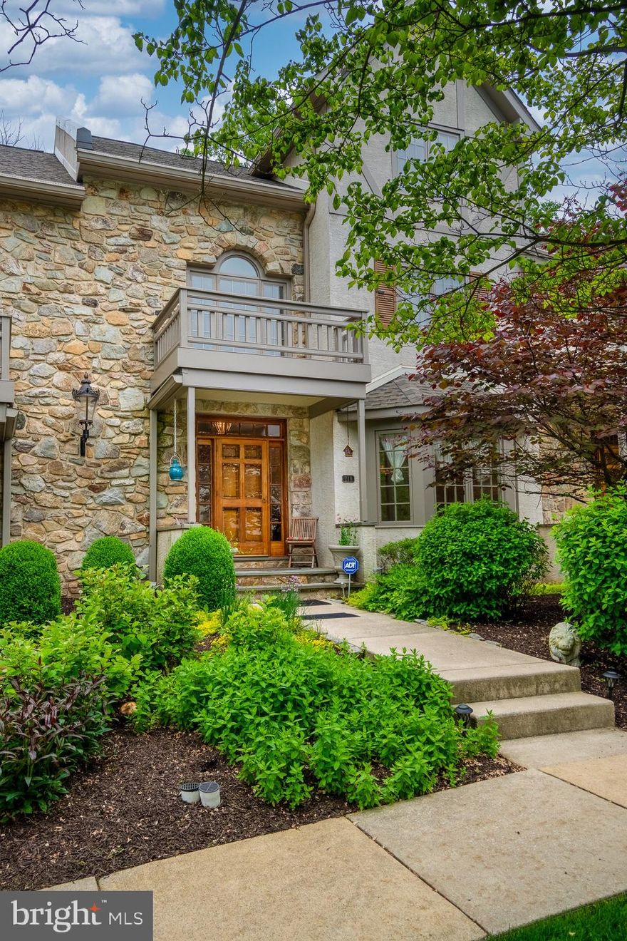 Welcome to 218 Cambridge Chase in Exton. Cambridge Chase is a beautiful community on a cul de sac located within 1 mile of the shopping centers around Exton, yet it is privately tucked away from its noise and traffic . This home is also located in the highly ranked West Chester Area school district. Step inside this tudor style townhome and immediately feel the elegance and beauty throughout. Relax, hang up your coat and put away your shoes in the large foyer closet and step onto the NEW carpet in the living room. Continue onto the kitchen, dining room and an additional living room. It opens to a deck/patio facing into a forest. The second floor living space is occupied entirely by a master bedroom suite with three large closets and a spacious bathroom.The third floor has two additional bedrooms and shared bathroom. Also included is one large bay in the detached garage building. Cambridge Chase is a private community with sidewalks for walking, additional parking spaces and each home has a private garage. The HOA  takes care of lawn, snow, sidewalks, and landscaping. You will not want to miss this opportunity to make this beautiful home in this quietly secreted neighborhood with immediate access to all the amenities of Exton.