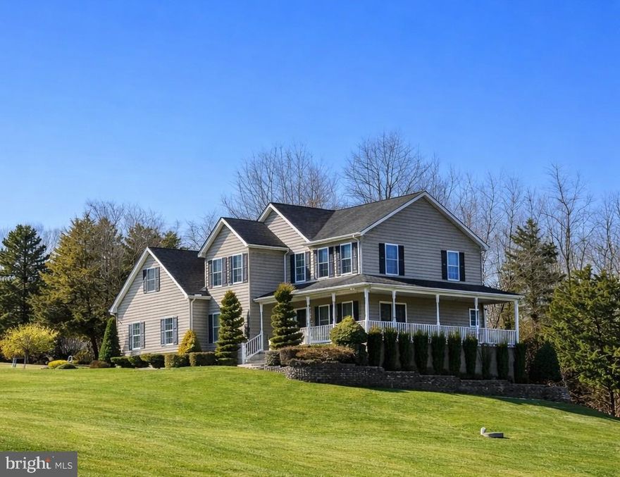 Welcome to your private retreat in the heart of northern Harford County. Nestled on 7.61 scenic acres in Street, Maryland, this custom-built 4-bedroom, 2.5-bath home offers the perfect blend of space, privacy, and modern comfort. Built in 2001, the property provides peaceful rural living while still offering convenient access to surrounding Harford County amenities.

Inside, the home features a bright open floor plan with 9-foot ceilings and spacious living areas designed for both everyday living and entertaining. The family room features vaulted ceilings and flows seamlessly into the dining area and large gourmet kitchen, creating a warm and inviting central gathering space. Architectural details throughout the home include tray ceilings in the dining room and half bath, along with skylights and vaulted ceilings in both full bathrooms that fill the home with natural light. The primary bedroom features vaulted ceilings with a bonus sitting area and dual closets, providing a comfortable private retreat.

The property offers beautiful open space with 2.5 acres currently enrolled in the Conservation Reserve Program, helping preserve the surrounding natural setting while providing additional privacy. The land also provides flexibility for future outbuildings or hobby farming opportunities.

This home has been meticulously maintained and updated over the years. Major improvements include new windows in 2021, a gas hot water heater installed in 2023, HVAC systems replaced in 2017 and 2019, and a well pump replaced in 2012. The home has also been freshly repainted between 2020 and 2025 and features updated lighting fixtures throughout the interior and exterior. Additional improvements include new wall outlets and receptacles installed throughout most of the home in 2025 and new basement carpet installed in 2025.

The partially finished basement, approximately 60% complete, provides additional living space and includes rough-in plumbing for a future full bathroom along with substantial storage areas. Additional features include a central vacuum system, radon mitigation system, Andersen sliding glass doors, and high-speed fiber internet service. The home is serviced by a buried and fully owned 500-gallon propane tank that fuels the hot water heater, fireplace, stove, and emergency heat.

Outside, the property features professional landscaping, a blacktop driveway, and a spacious three-car garage with an extra-tall third bay designed to accommodate oversized vehicles or equipment. If you’ve been searching for a beautifully maintained home with acreage, privacy, and modern upgrades in northern Harford County, this exceptional Street property offers a rare opportunity to enjoy country living with comfort and convenience.