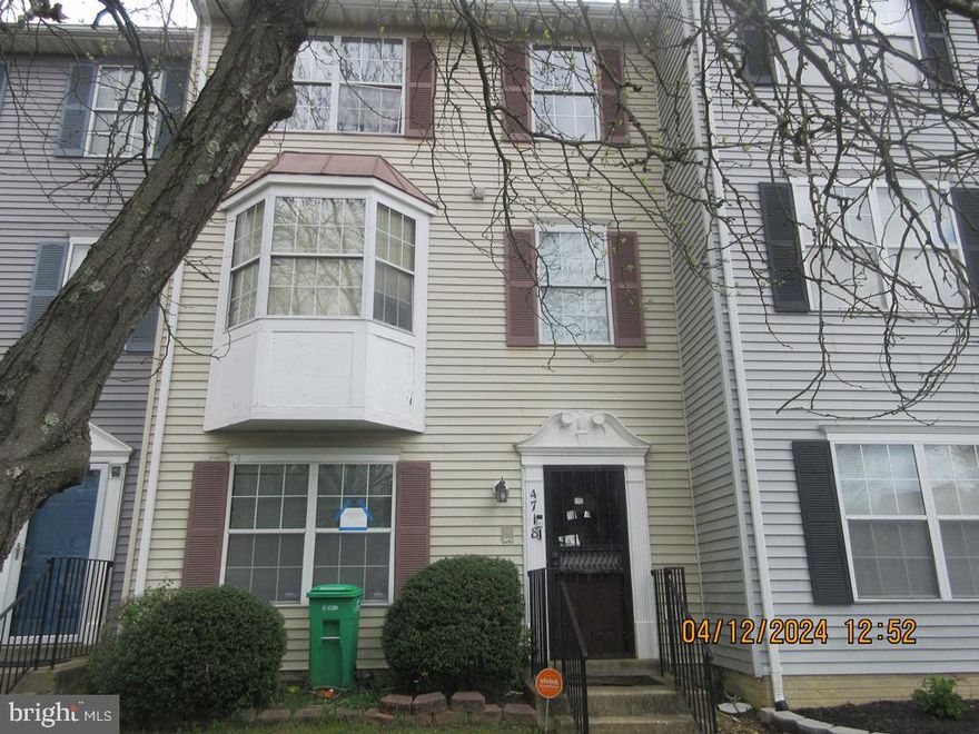 Three story interior townhome.  All 3 levels are finished.  Rear yard is fenced.  Ideal location close to Andrews Air Force Base with easy access to Suitland Parkway, Rt 495 and Washington DC