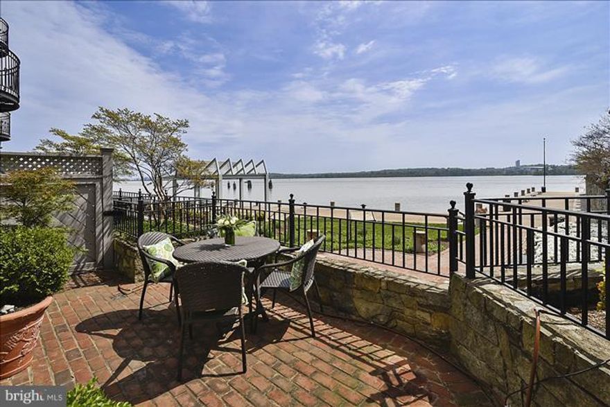 Life doesn't get much better than this spectacular riverfront townhome in sought after Ford's Landing! Wake up to the sunrise over the Potomac River and enjoy breathtaking views from every level of your home. Gourmet kitchen Wolf and Subzero appliances, plenty of storage, LL wet bar walk out to outdoor terrace.  Two car garage.  Enjoy all Old Town has to offer. Walkable lifestyle included.