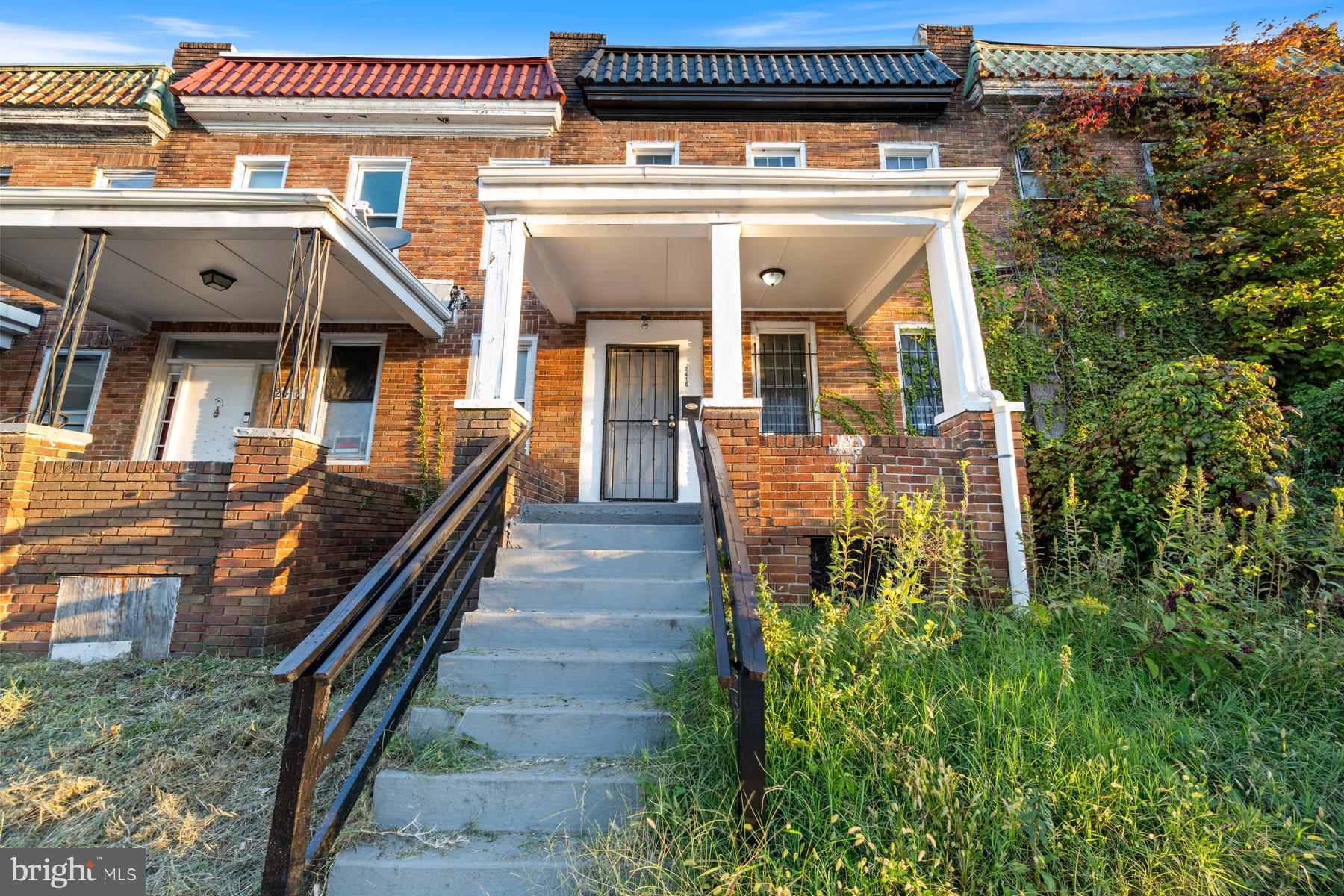 This updated townhouse blends modern and classic, offering three spacious bedrooms and two full bathrooms in a thoughtfully refreshed layout.
Step inside to discover tray ceilings and a bold black accent wall on the main level, creating a dramatic and contemporary feel. Laminate plank flooring runs throughout, adding warmth and durability to the space.
The original staircases preserve the home’s historic charm, while the spacious bedrooms provide comfort and flexibility for any lifestyle. Enjoy relaxing or entertaining on the large front porch, perfect for morning coffee or evening gatherings.
Move-in ready with style and character, this home is a must-see in a vibrant Baltimore neighborhood.