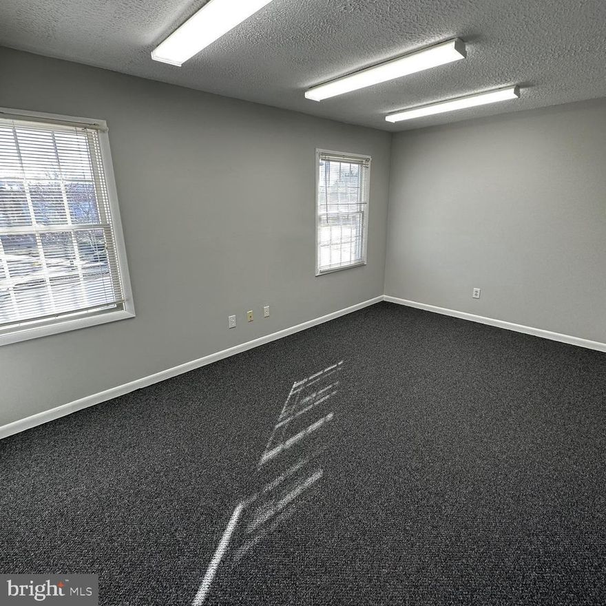 350 +/- sq. ft. of office space in the heart of La Plata, MD. 2nd floor walk up office space.  3 private offices and private restroom.  Space has brand new carpet, lights and fresh paint.