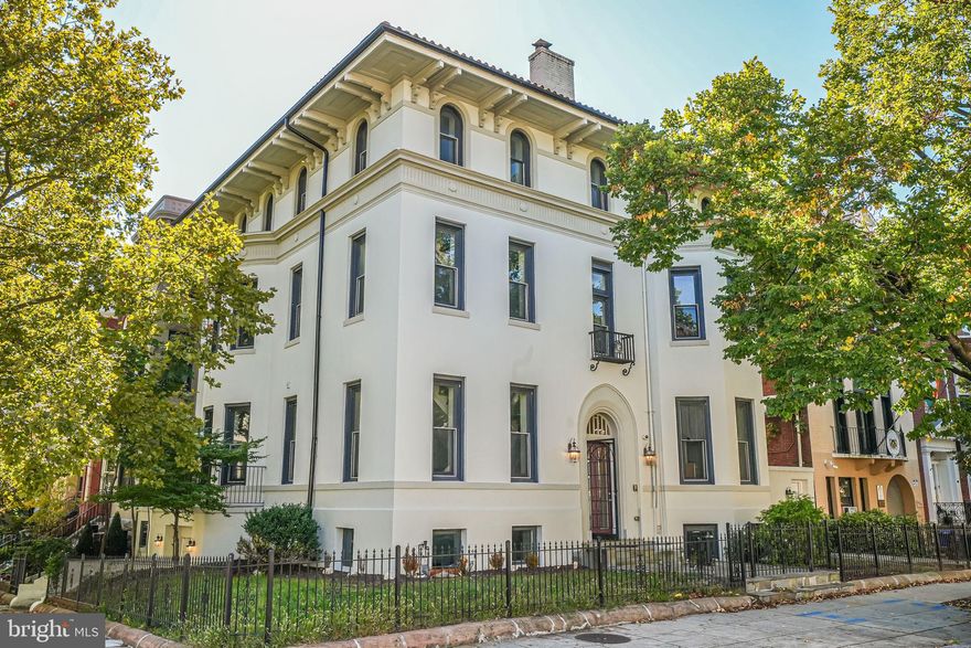 An exquisite, embassy-grade residence nestled in the prestigious heart of the diplomatic district, offering nearly 7,000 square feet of refined and updated living space. Expansive rooms, soaring ceilings, gleaming hardwood floors, and opulent finishes imbue the home with an air of timeless elegance and sophistication. This residence also features a spacious garage, providing secure and convenient parking. Equally suited as a distinguished private residence or as the ideal setting for an embassy, chancery, consulate, or delegation headquarters. Ideally located on an exclusive block renowned for its distinguished embassies.