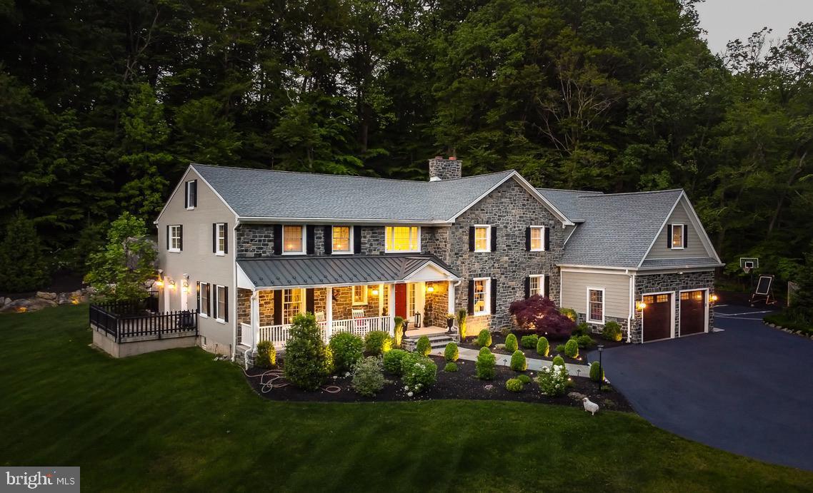 *Please don’t drive onto the property without an appointment* Don't miss this AMAZING opportunity!!! MOTIVATED SELLER!! 1685 Valley Road offers it all!! This is a beautifully crafted home nestled in desirable Newtown Square AND in the top rated Rose Tree Media School District! All of this and in a very convenient location-just minutes to nearby shopping, dining, transportation and more. You'll get the best of all worlds with this wonderful home. This residence perfectly balances elegance and comfort, offering a spacious layout with plenty of natural light. Set back from the street on a picturesque lot, the property boasts lush landscaping and a serene backyard-ideal for relaxing or entertaining. Nice acreage-mostly and wooded. Inside, discover well-appointed rooms with quality finishes and thoughtful updates. The property was fully renovated and transformed as recently as 2018. At that time it was taken down to the studs and thoughtfully expanded with the highest attention paid to quality finishes including a $60K Geothermal HVAC system to provide top notch heating and cooling comfort. The substantial renovations extended to the exterior of the home as well including a new septic system (2018) all of which will give the new owner peace of mind for years to come. This magnificent modern farmhouse-style home, complete with inviting covered front porch, will leave you with a feeling of warmth and beauty from the moment you walk through the front door. The two-story foyer with gleaming hardwood floors make an immediate impact with hand-crafted wainscoting throughout. A spacious living room sits a step down to the right complete with wood burning fireplace for extra warmth and coziness. Just off of the foyer is a large study which could also serve as a first floor bedroom should one be needed. At the far end of the foyer is a spacious formal dining room complete with divided light doors that lead to a side patio which is perfect for taking in the picturesque outdoors. The beautiful gourmet kitchen is a chefs delight. Rich grey and white marble counter-tops offer generous workspace for any meal. No expense was spared in the ultra high end Wolf 6 burner stove and double oven complete with a pot filler above the stove. A French style Subzero refrigerator/freezer are a must along with the Bosch dishwasher and microwave to perfectly round out the kitchen. The kitchen offers views into both the family room and breakfast room for today’s sought after open floor plan. A huge walk-in pantry complete with shelving and two double closets are perfect for storing everything you need for everyday living. A butler’s pantry just off of the family room comes complete with wine fridge and wet bar. One of the three beautiful outdoor living area this home offers is just off of the family room . An expansive mudroom runs from the two-car garage all the way to the back of the house offering plenty of storage. A dog shower is wisely located inside a large closet/storage in the garage. This comes complete with doors opening to the driveway making a perfect place to park your John Deere. On the second level of the home you will find a primary suite oasis. Expansive in size, with tray ceiling & gas fireplace, this is your welcome retreat at the end of a long day. A large walk-in closet and gorgeous light filled primary bath were also crafted with great attention to size and detail. A large sitting room across from primary bath can easily be transformed into another walk-in closet or a home office for extra privacy. Four additional large bedrooms are each serviced by two tastefully finished double vanity bathrooms. The large laundry room with plenty of cabinets for storage, closet and laundry tub ensure this area will always have everything needed to run an organized home. The value this home offers to the next buyer is unmatched. Make sure to see this property today!