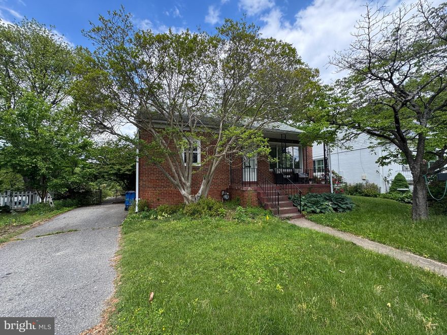 Brick rambler in the Forest Estates neighborhood of Silver Spring.
