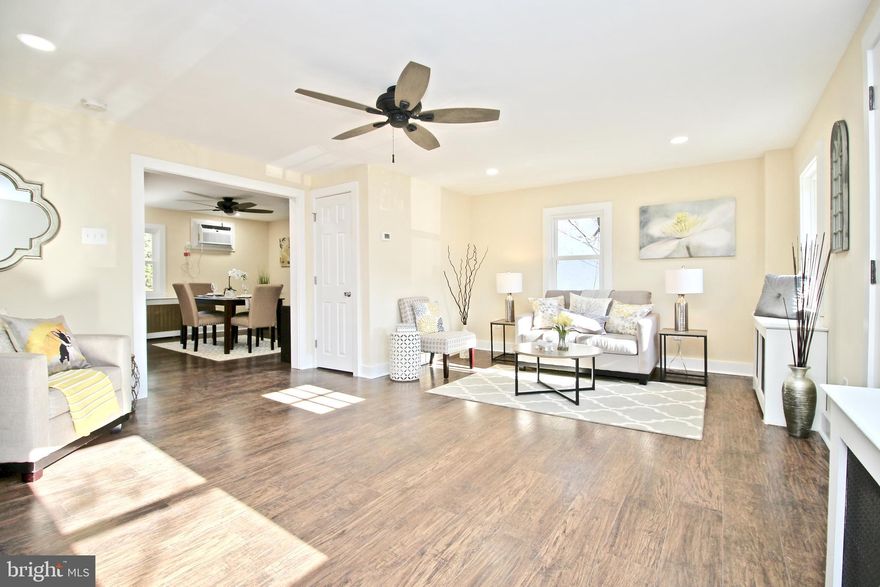 Welcome to 11 E Rodgers Street, another Remarkable Renovation by Morgan Home Management! This 3 Bedroom, 1.1 Bathroom Twin has been tastefully renovated and move in ready! The main level boasts new walnut flooring throughout the spacious living room, dining area and kitchen. The "HGTV " custom kitchen showcases white cabinetry, granite countertops, new stainless steel appliances, bar seating and recessed lights! The first floor is completed with a convenient powder room and cozy stone fireplace. The upper level provides 3 large bedrooms, each with ceiling fans, and a full bathroom surrounded in neutral tile and brushed nickel fixtures. This home is conveniently located in the heart of Ridley Park and is just minutes from major routes! Do not miss this remarkable opportunity!