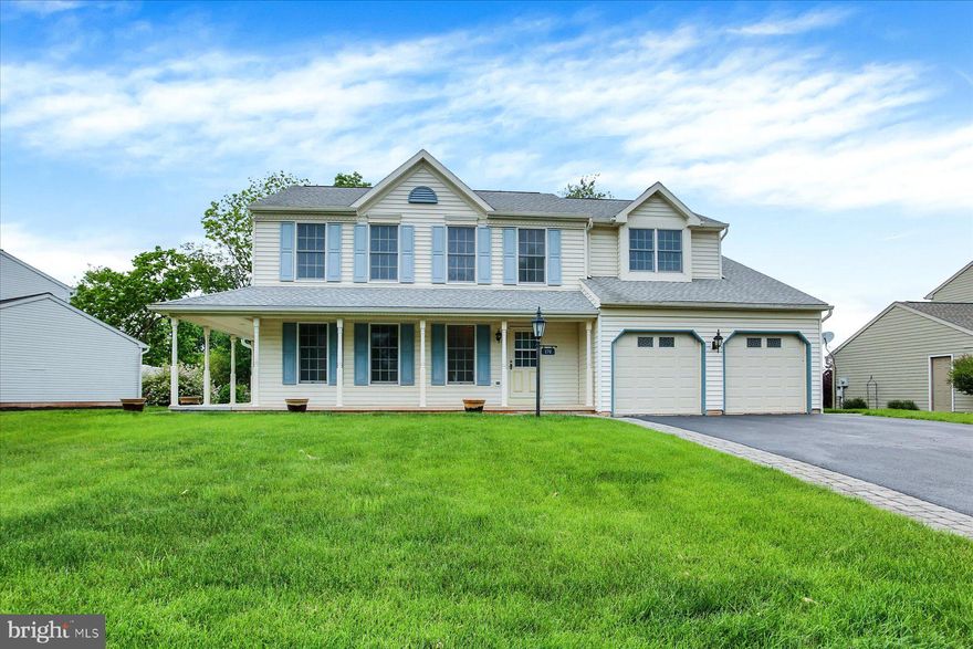 Welcome to this spacious 4-bedroom, 2.5-bath two-story home tucked away in the Ridgeview Development in Newberry Township. With a large wrap-around porch  and offering over 2,350 square feet of living space on a .23-acre lot, this home presents an outstanding opportunity for buyers ready to add their own updates and personal style. Many of the “big ticket” improvements have already been completed for you, including new HVAC (2025), new water heater (2026), new plumbing (2021), and a roof (2016). The first floor features generous living space, including a formal living room, dining room, eat-in kitchen, family room with a gas fireplace, half bath, and a convenient first-floor laundry room. The second level features four bedrooms, two full baths, and additional flex space ideal for a home office, study area, or hobby room. The primary suite includes a large walk-in closet and double vanity bath. Additional highlights include newer kitchen appliances (2024) and flooring, private rear yard, an unfinished basement for future expansion or storage, and low utility costs with propane heat.  Enjoy this lovely neighborhood by making this your new home.